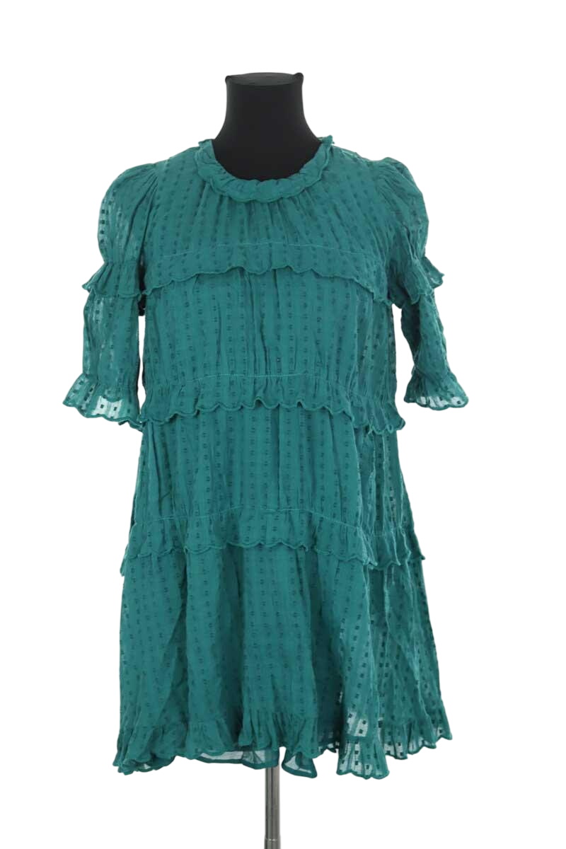 Cotton dress ISABEL MARANT ÉTOILE - SECONDE MAIN Green