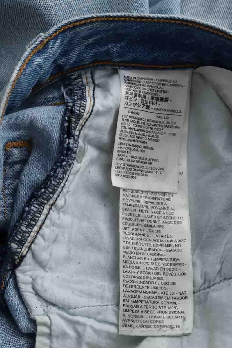 Cotton straight jeans LEVI'S - Seconde main Blue