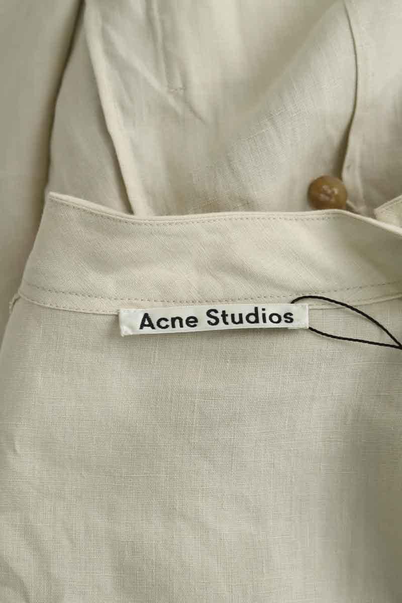 Linen dress ACNE STUDIOS - Seconde Main Beige