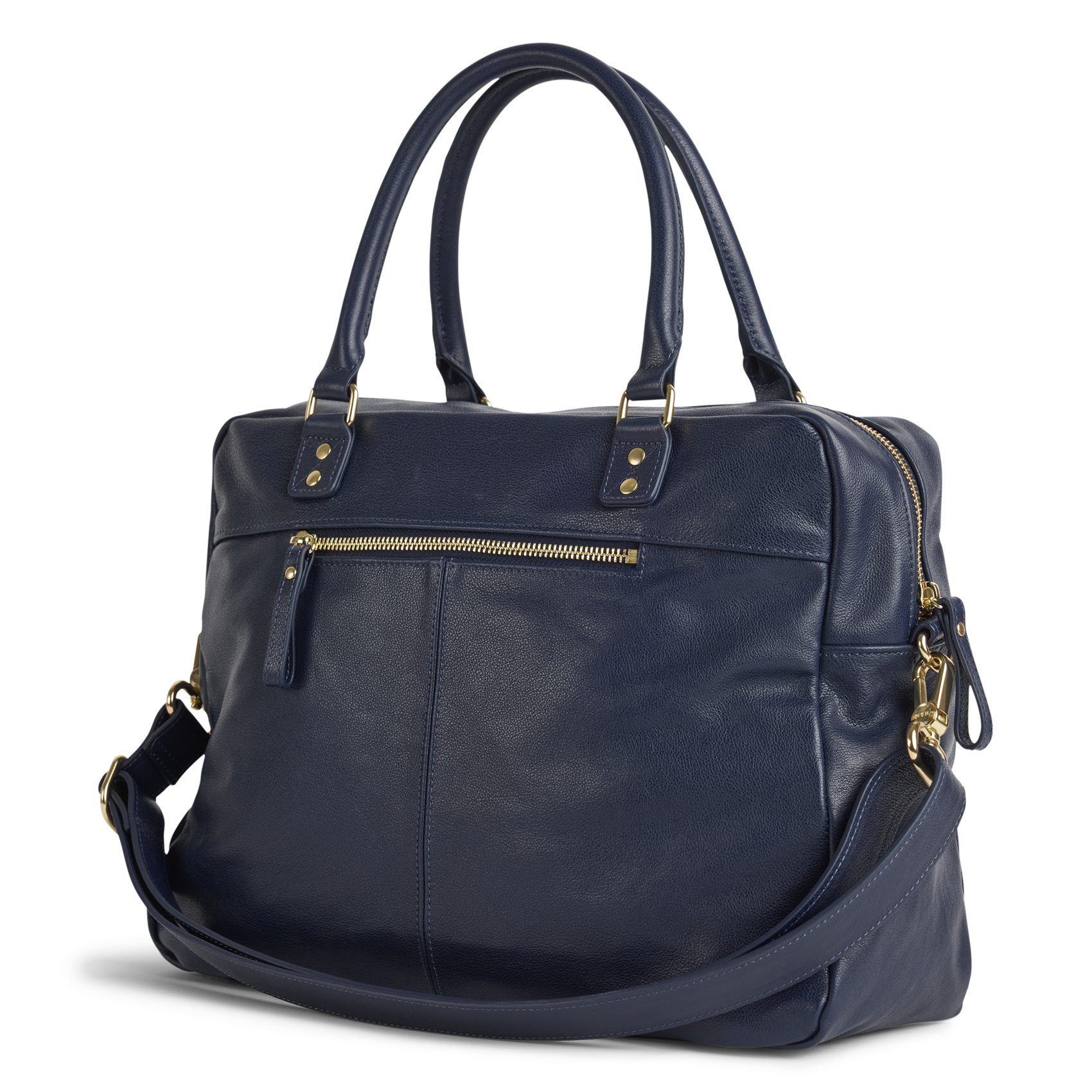 Cabas multipoches en cuir NAT & NIN Bleu