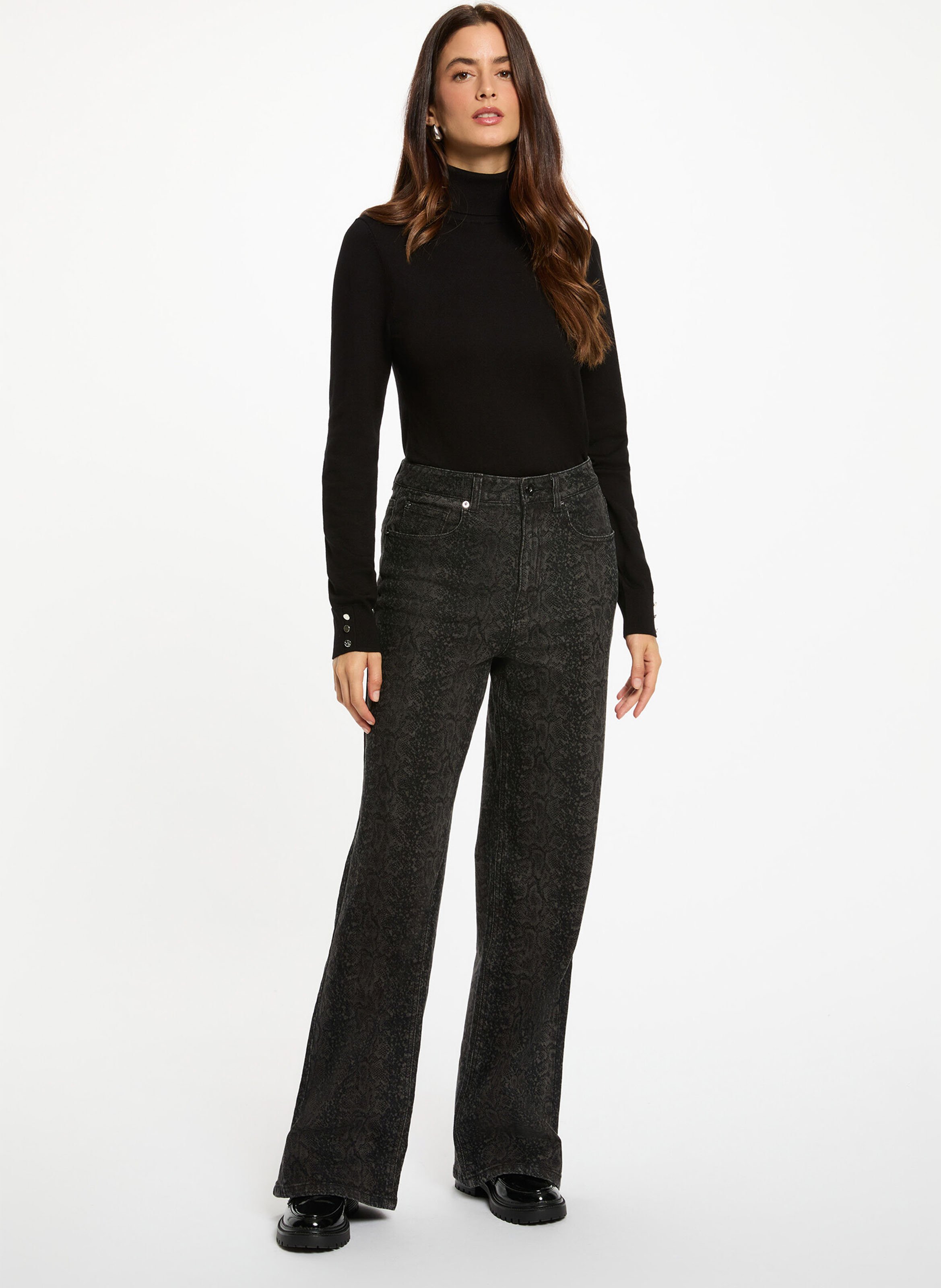 Wijde katoenen broek MORGAN Veelkleurig