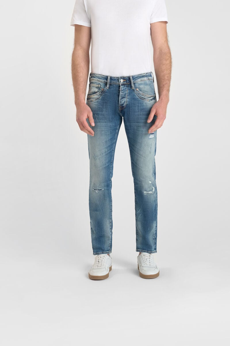 Slim stretch jeans, length 34 LE TEMPS DES CERISES Blue