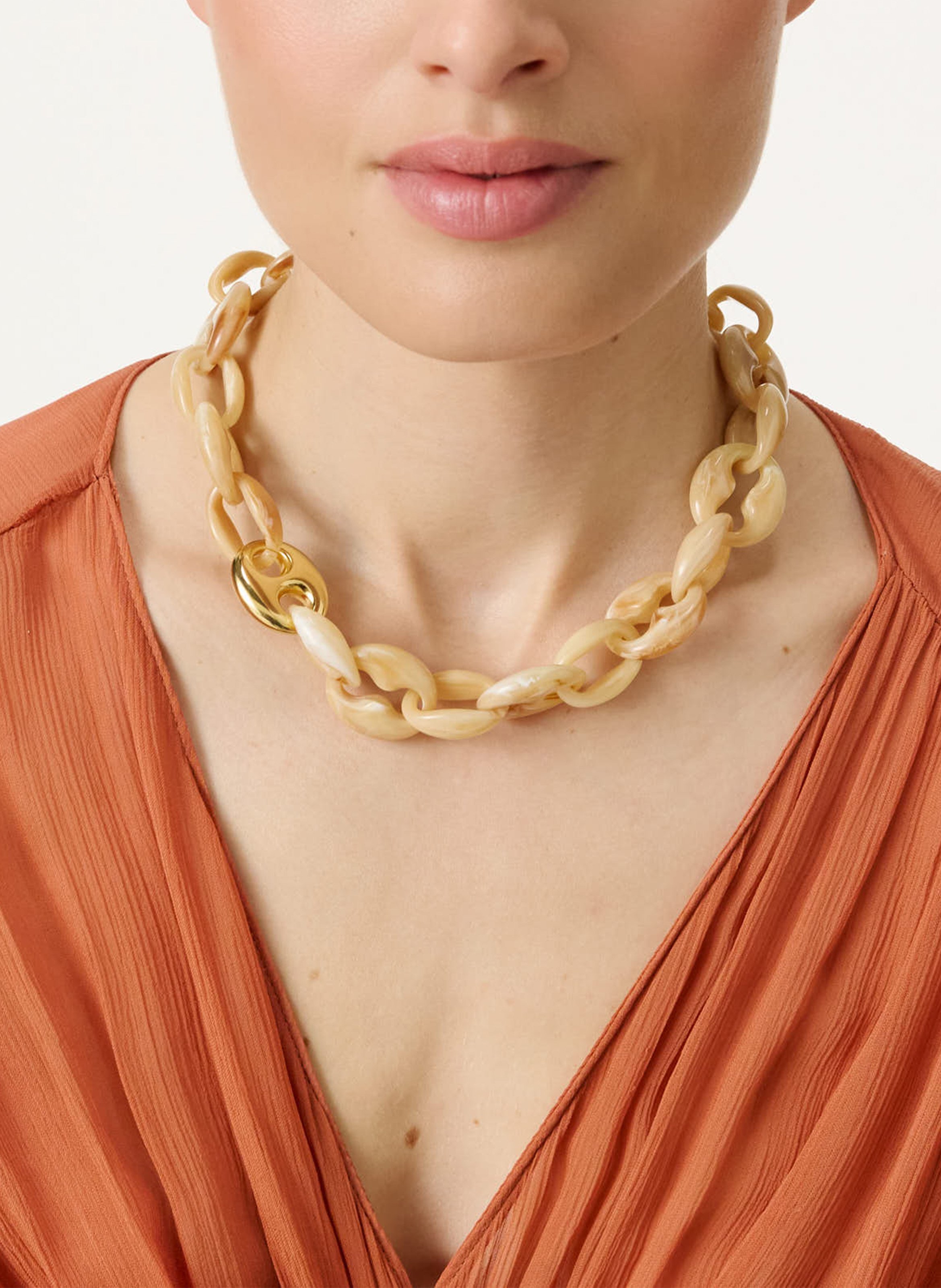 Marmorhalskette VANESSA BARONI Beige