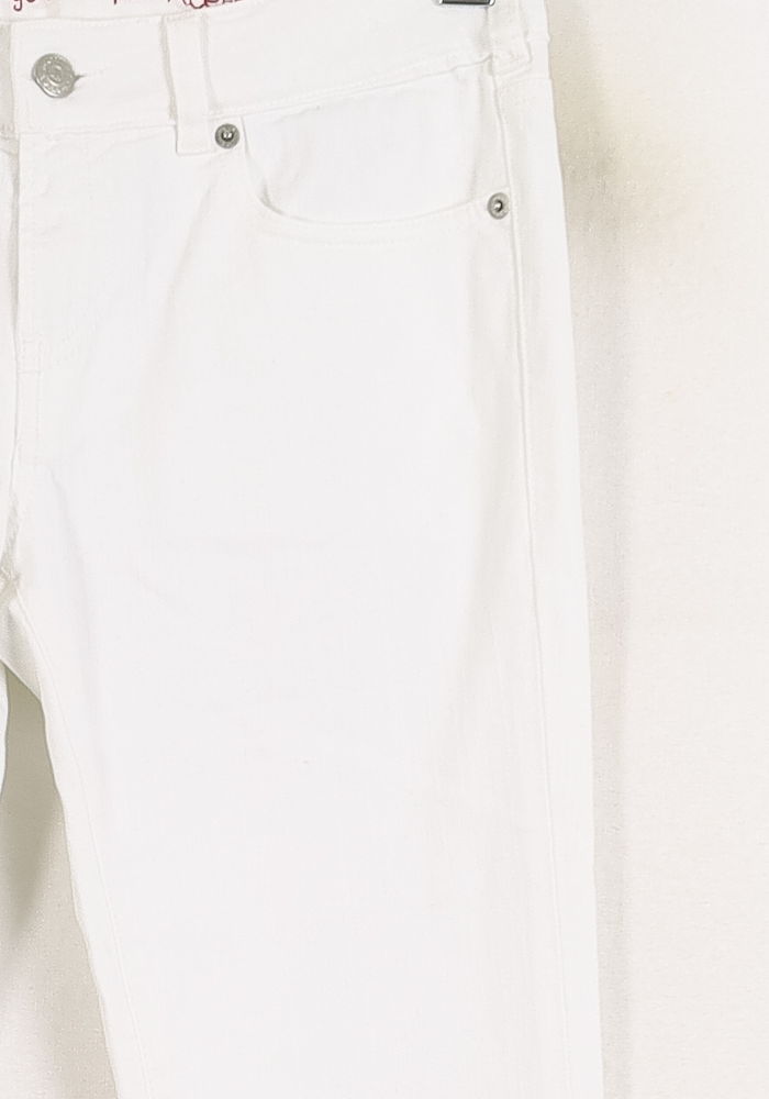 Cropped slim jeans with studs INES DE LA FRESSANGE - Seconde main White