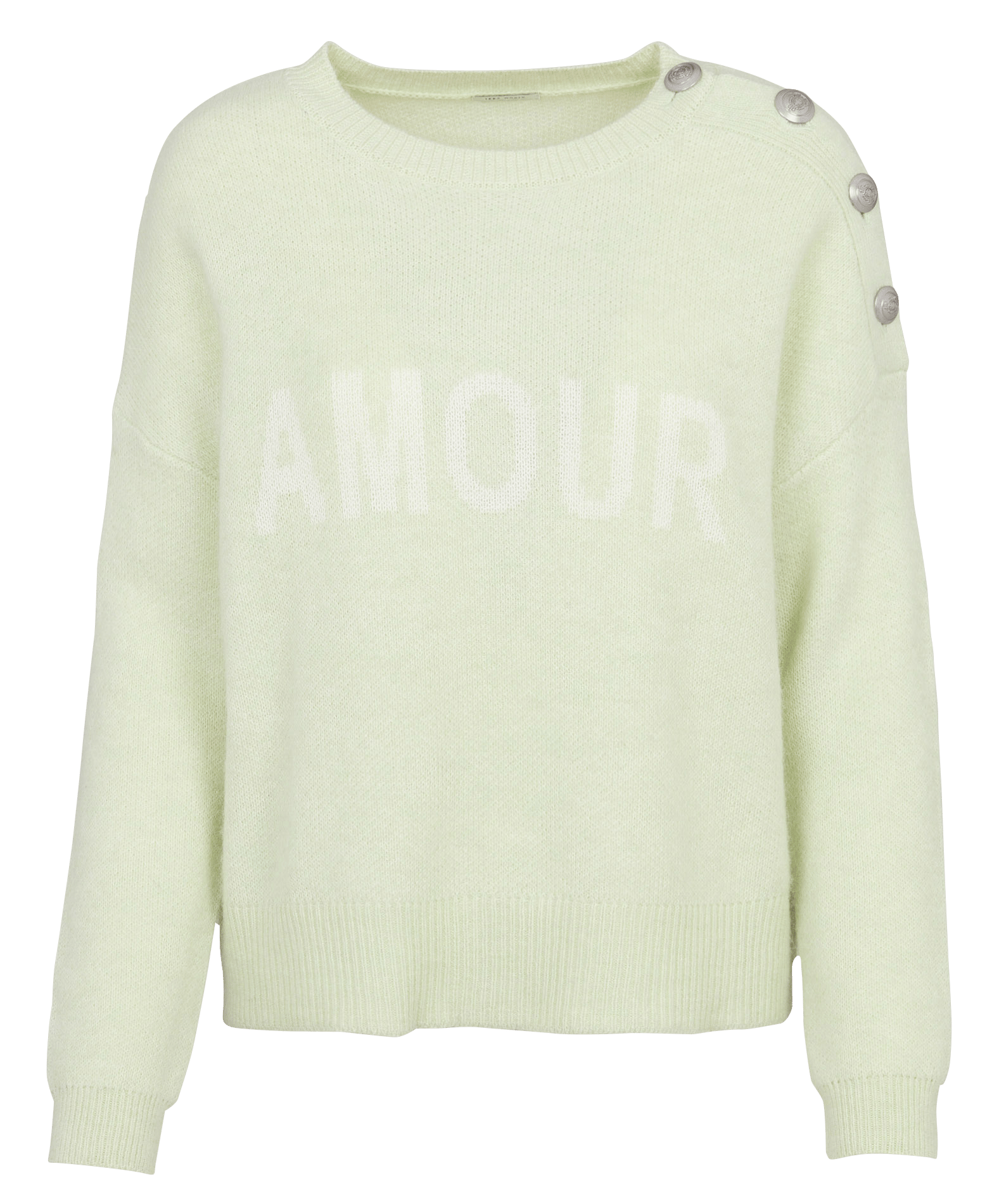 Maglione dritto scollo tondo in maglia IKKS Verde