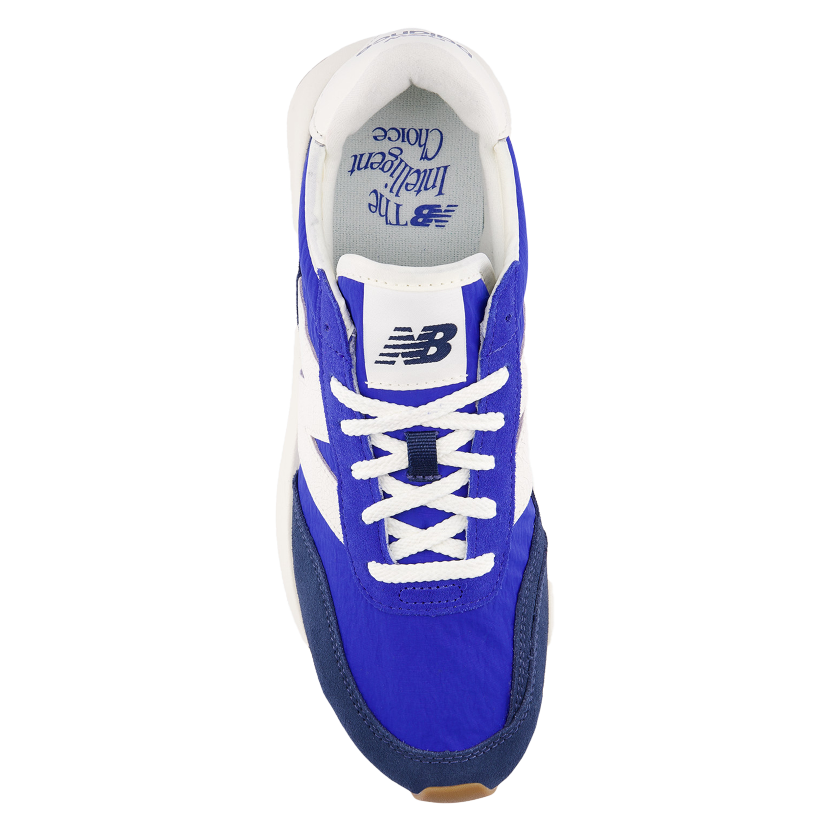 Low-top leather mix sneakers NEW BALANCE Blue