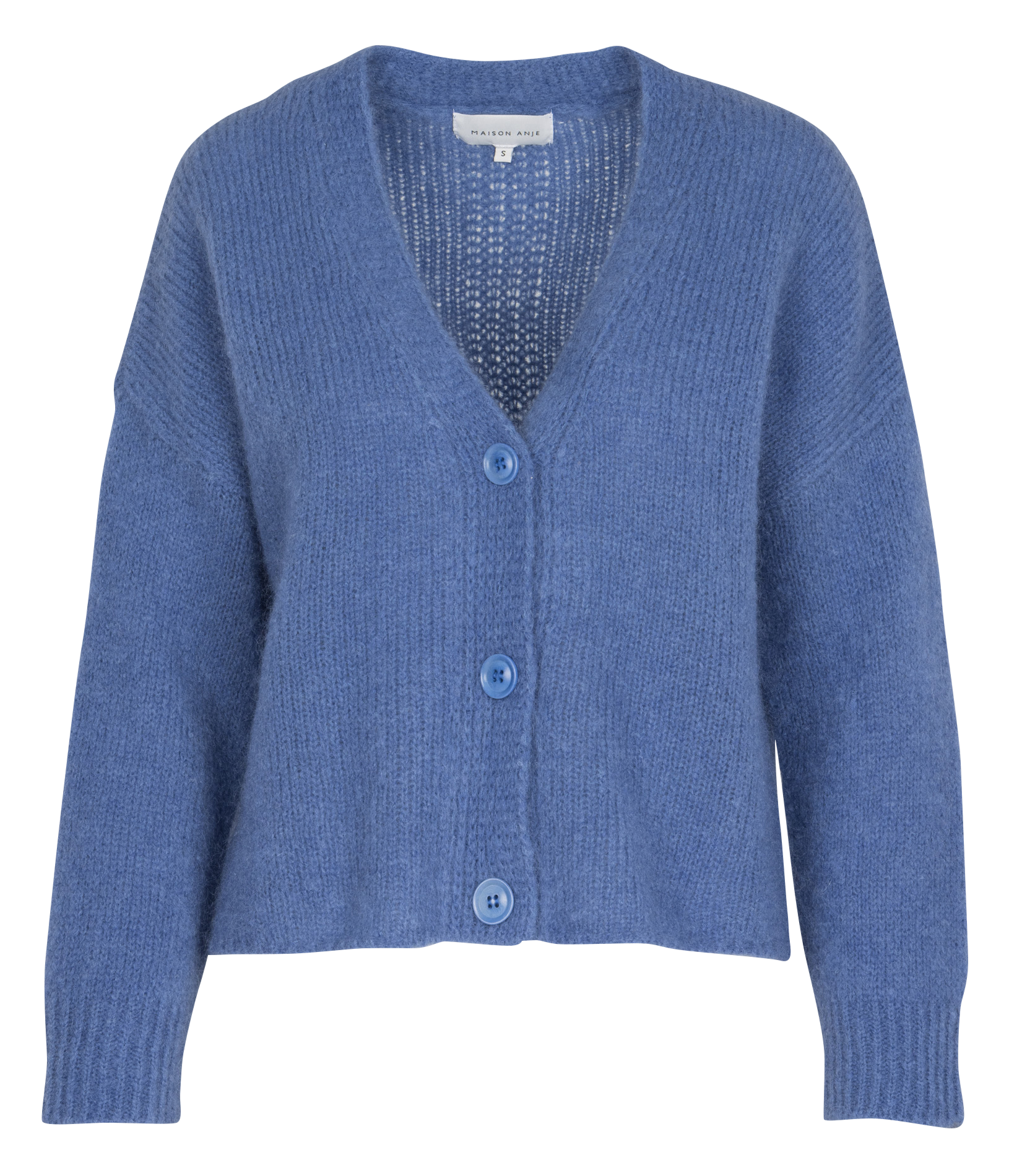 Gilet ample col V en laine mélangée MAISON ANJE