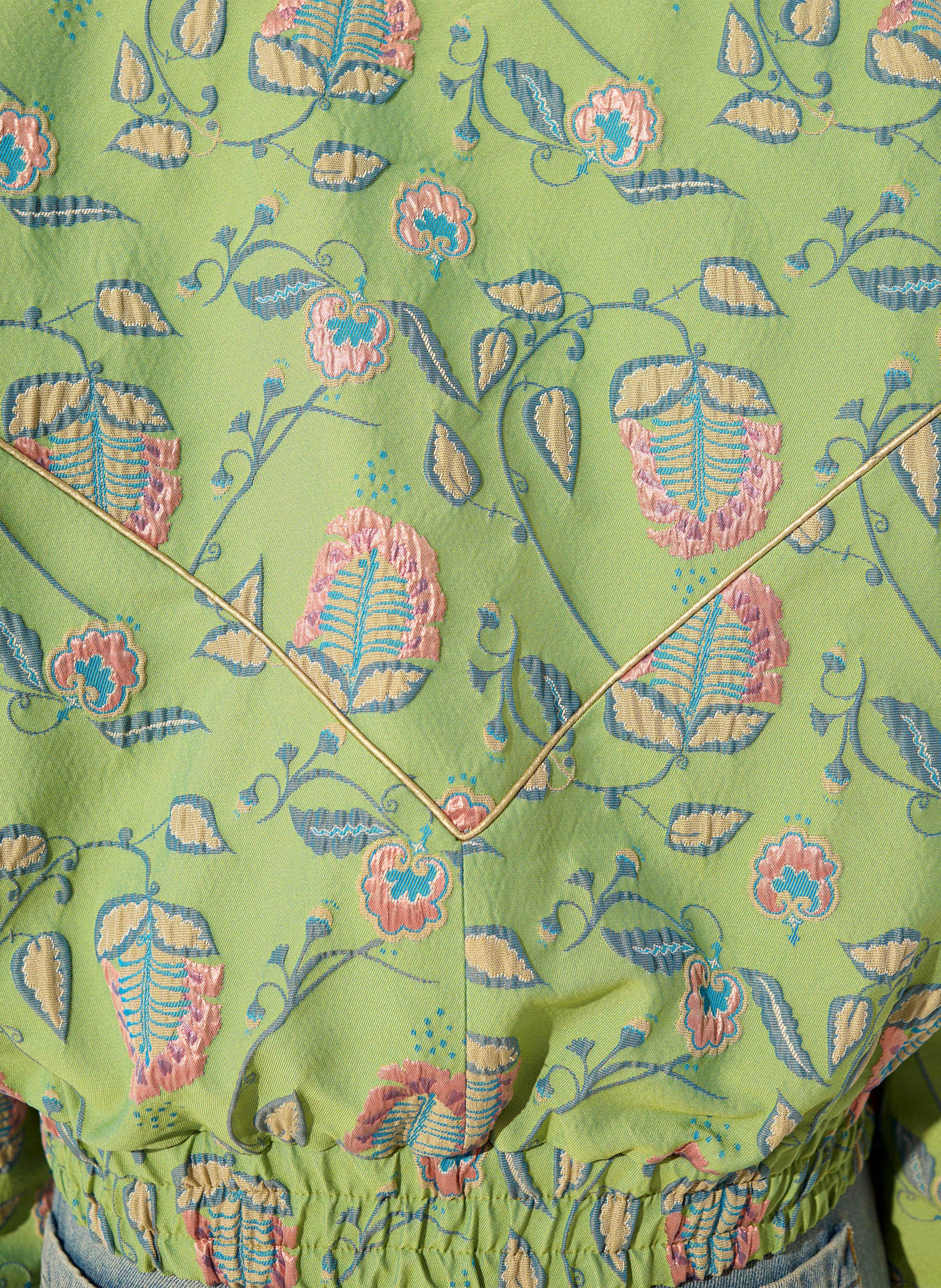 Bestickte Bomberjacke mit Stehkragen COTELAC Grun