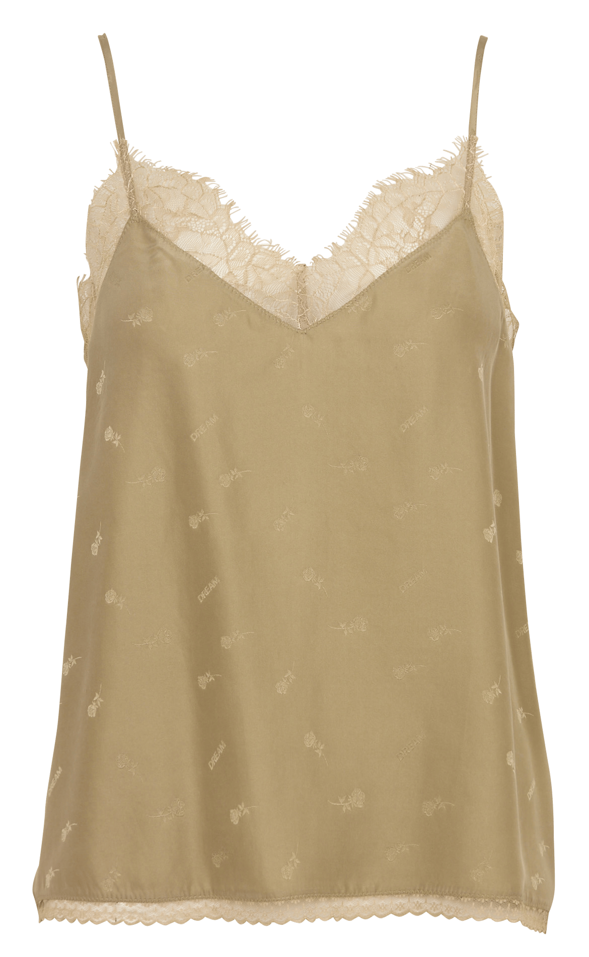 Caraco en soie imprimé BERENICE Kaki