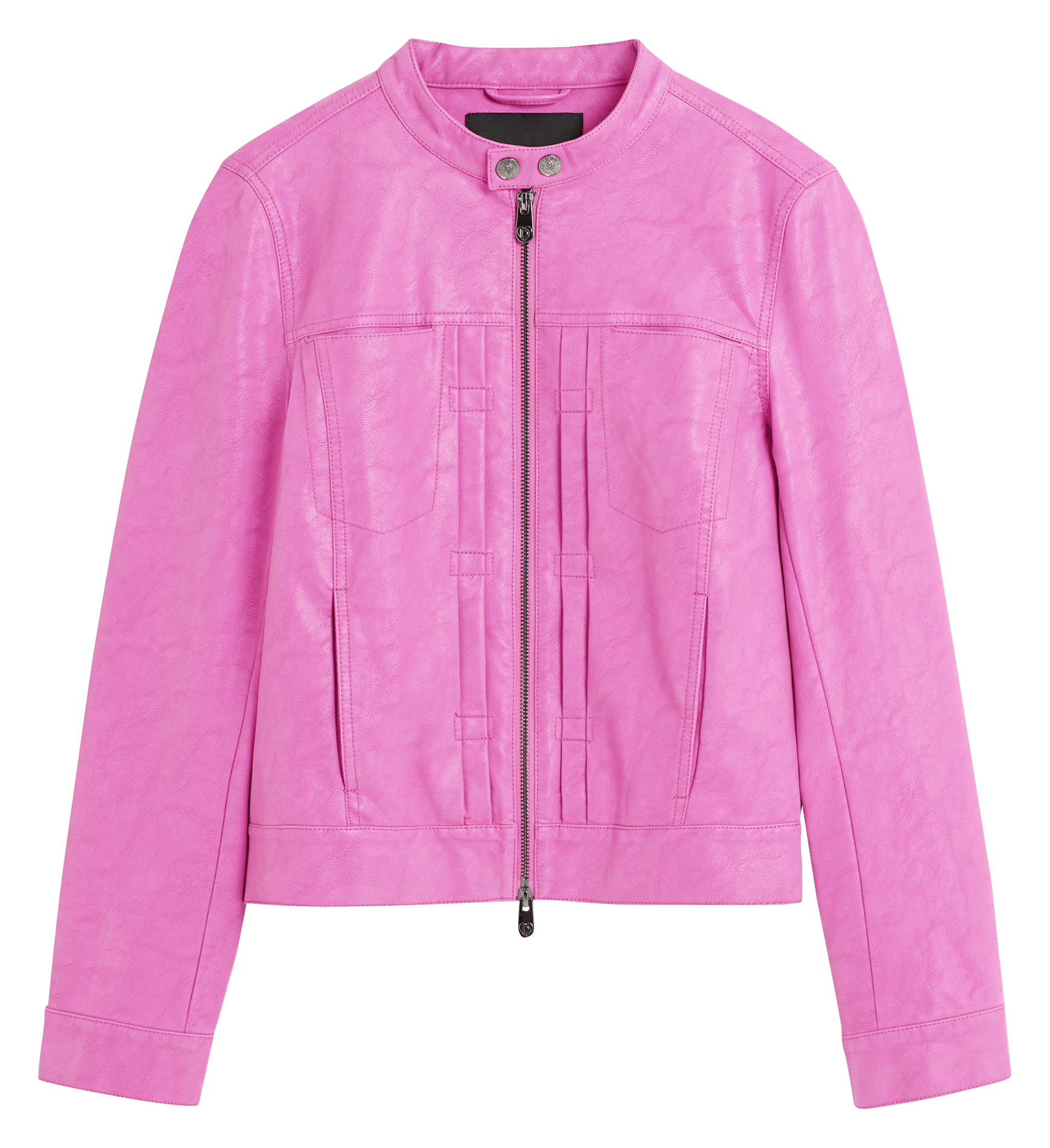 Veste effet cuir col rond DESIGUAL Rouge