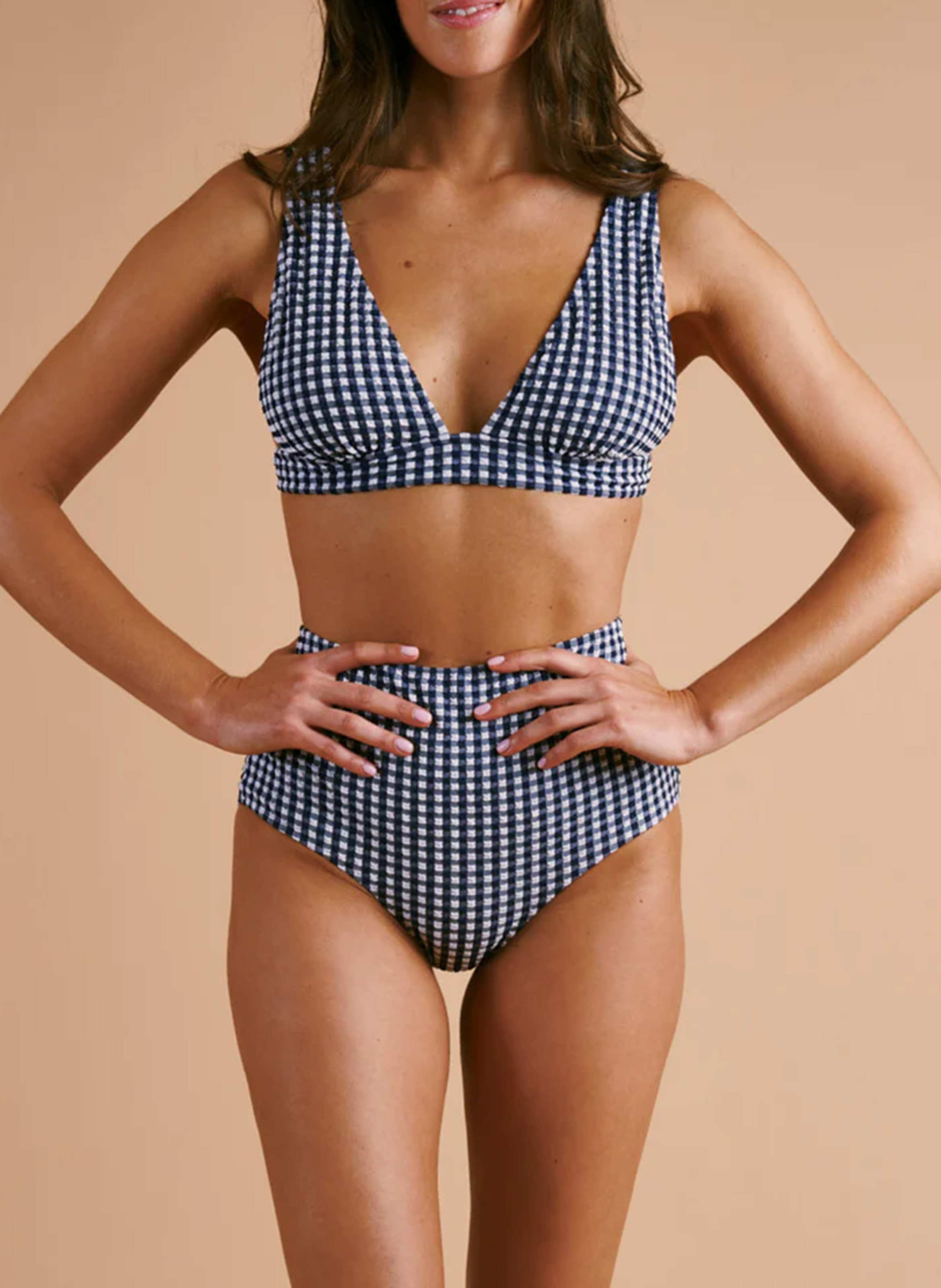 Haut de bikini imprimé ANJA PARIS Bleu