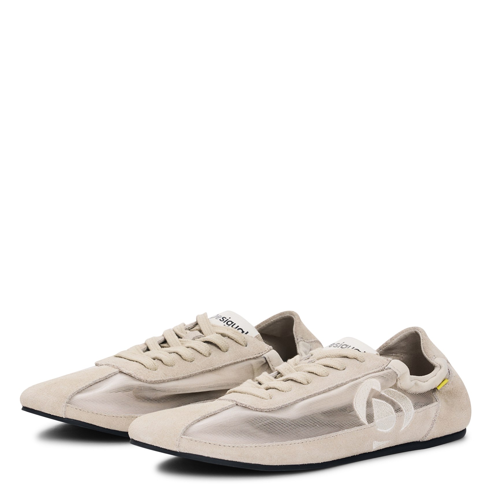 Baskets basses en cuir mélangé DESIGUAL Blanc