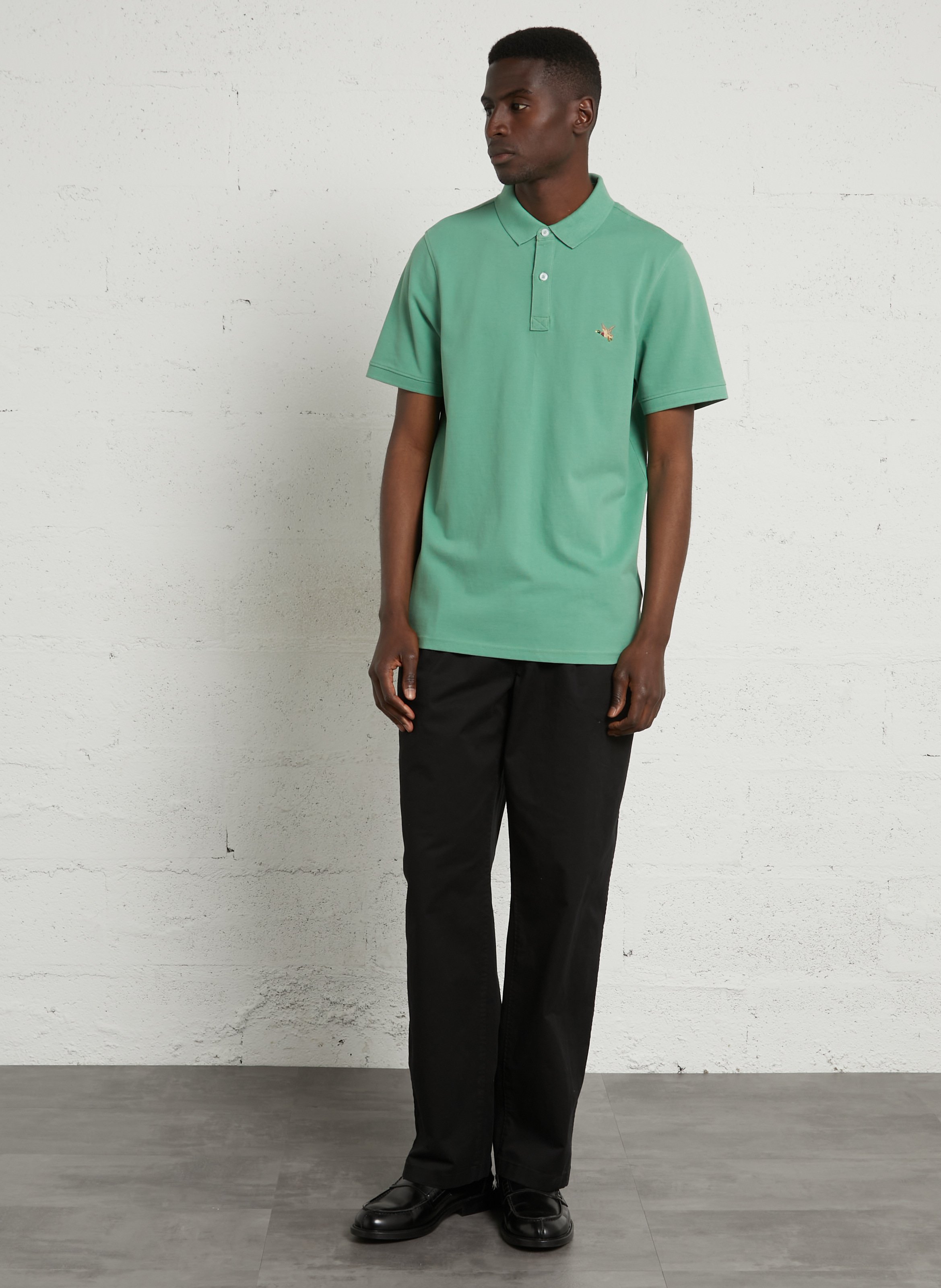 Polo manches courtes en coton bio CHEVIGNON Vert