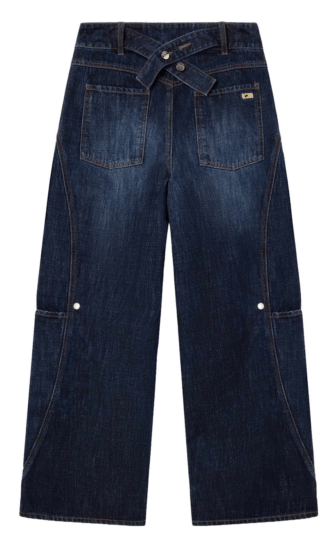 Wide-leg cotton jeans LAAGAM Blue