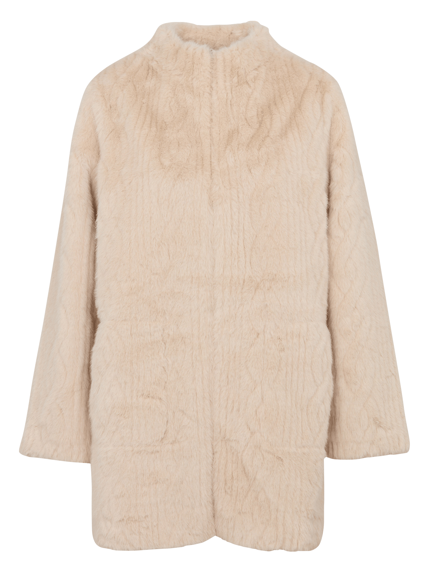  Manteau mi-long en fausse fourrure LA FEE MARABOUTEE