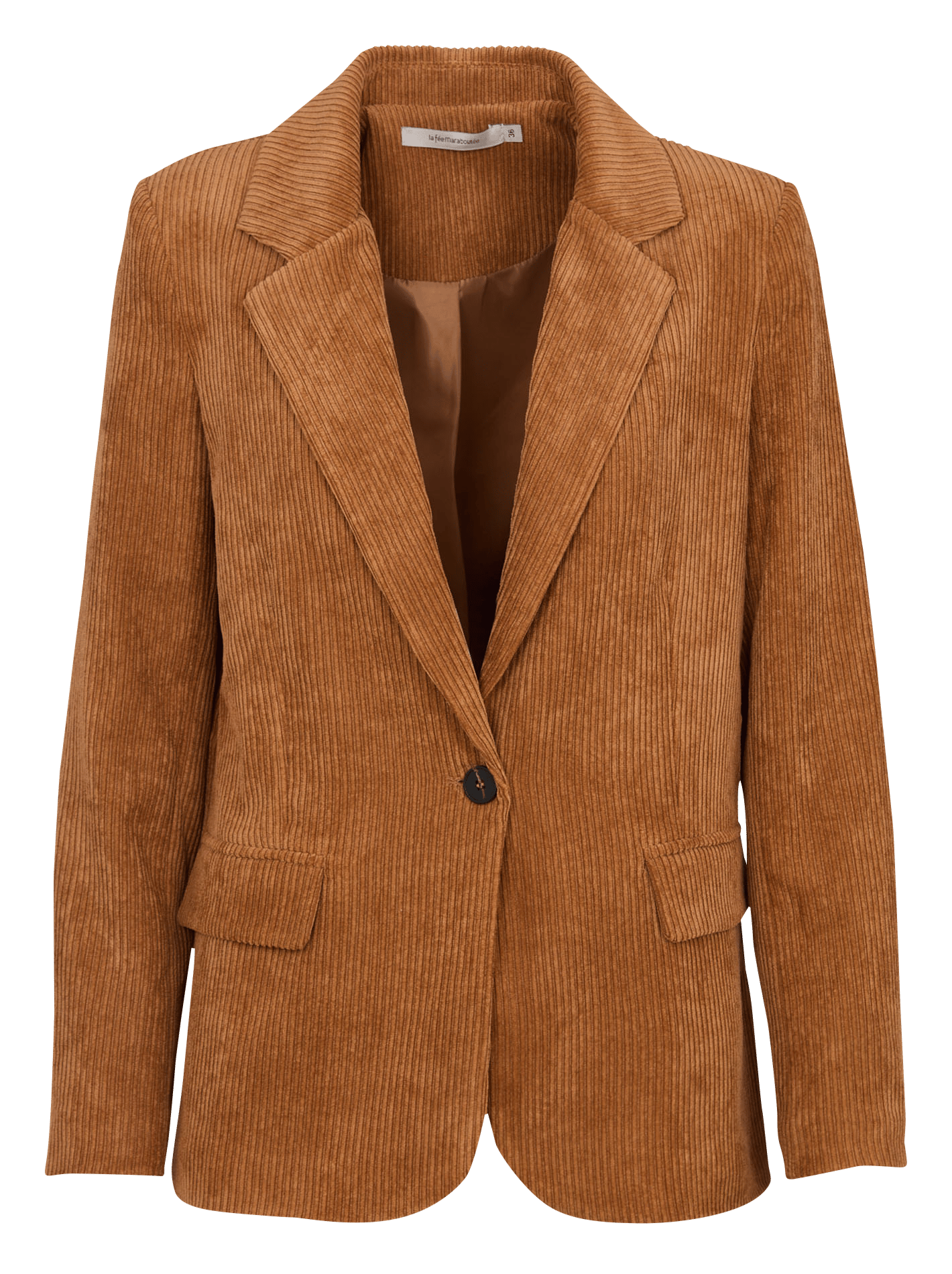 Straight corduroy tailored jacket LA FEE MARABOUTEE