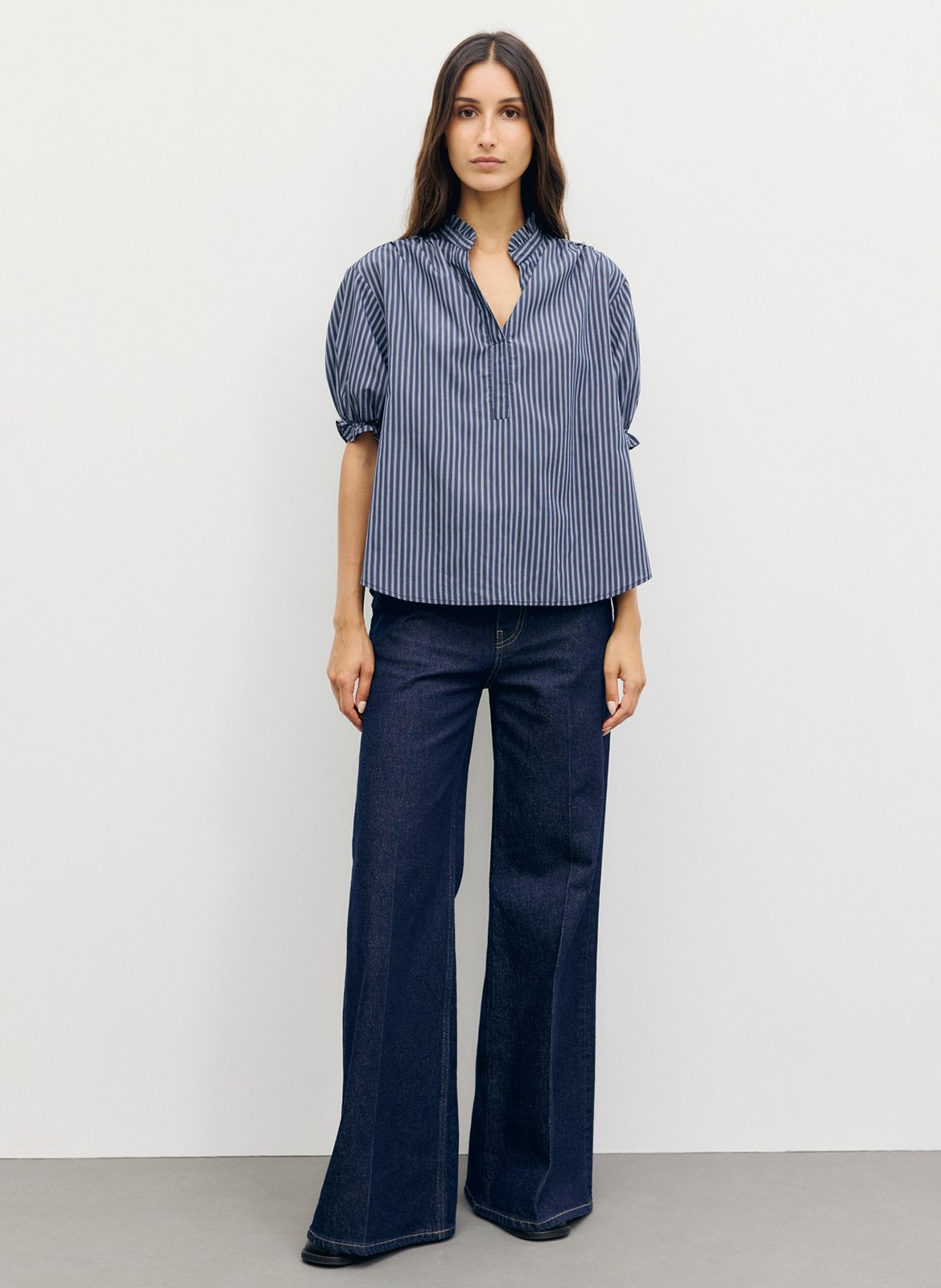 Striped straight top GERARD DAREL Blue