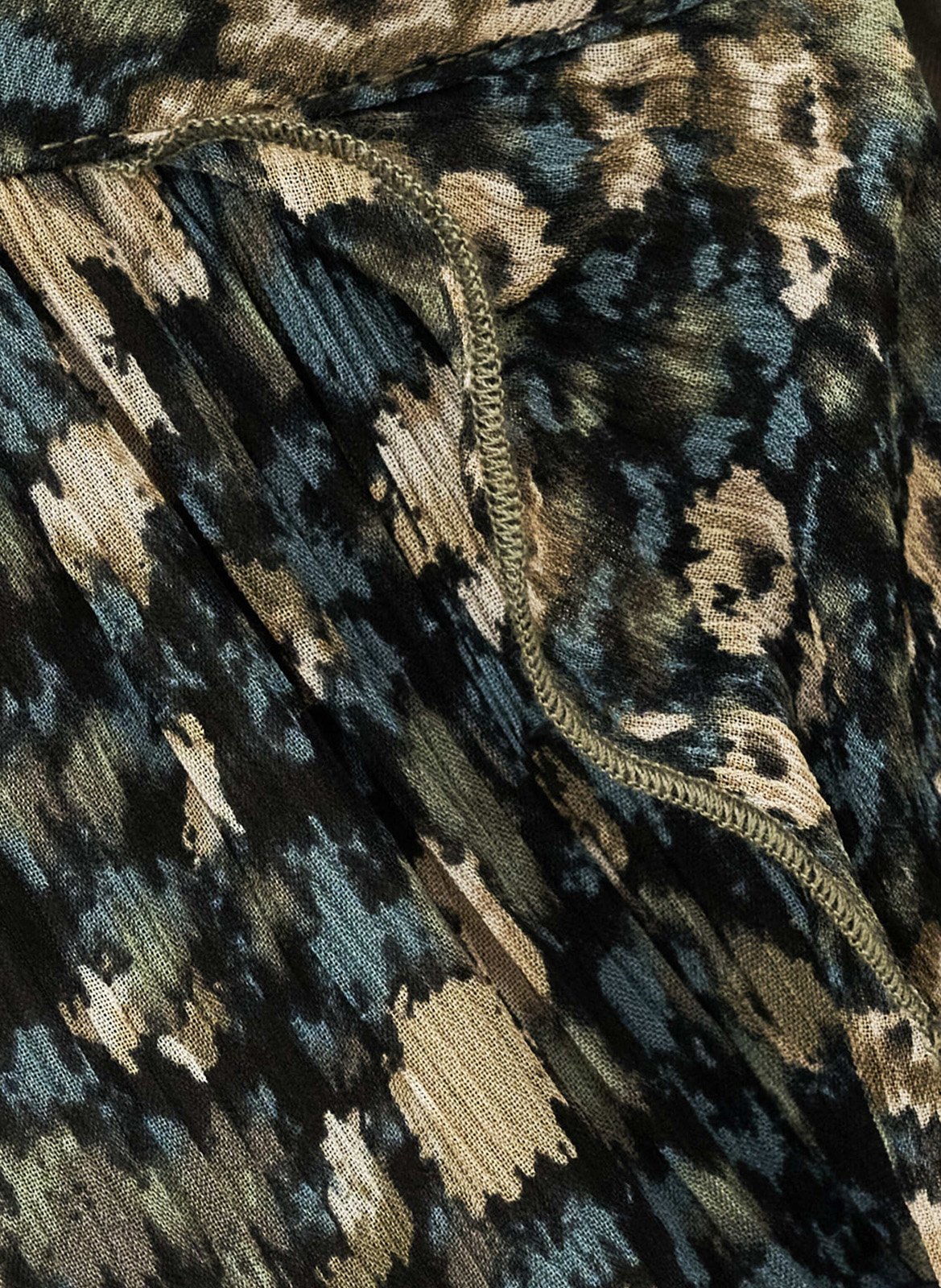 Korte jurk met print BA&SH Kaki