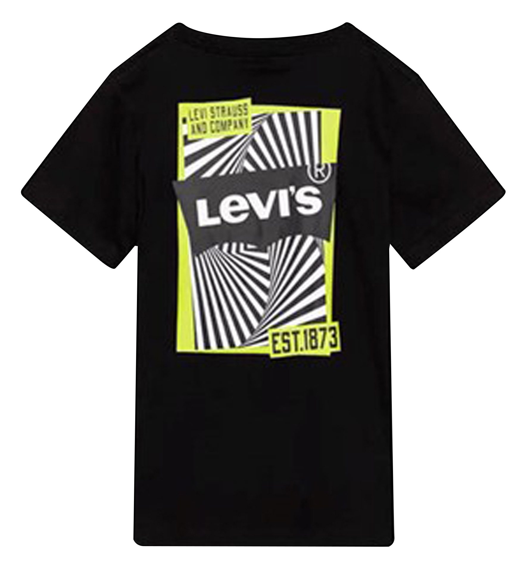 Tee-shirt droit col rond en coton LEVI'S KIDS Noir