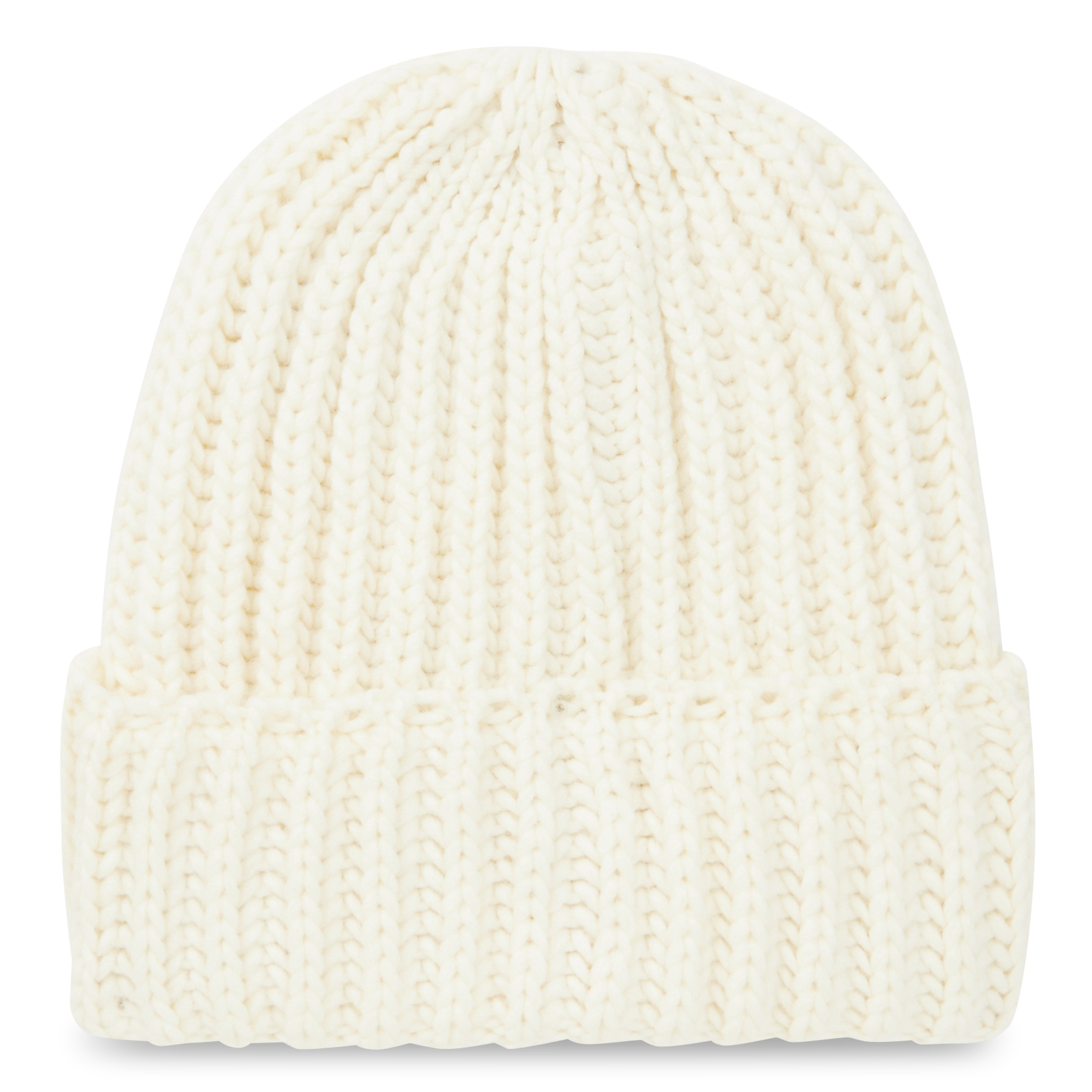 Gebreide muts met ribbelpatroon LA FEE MARABOUTEE Wit