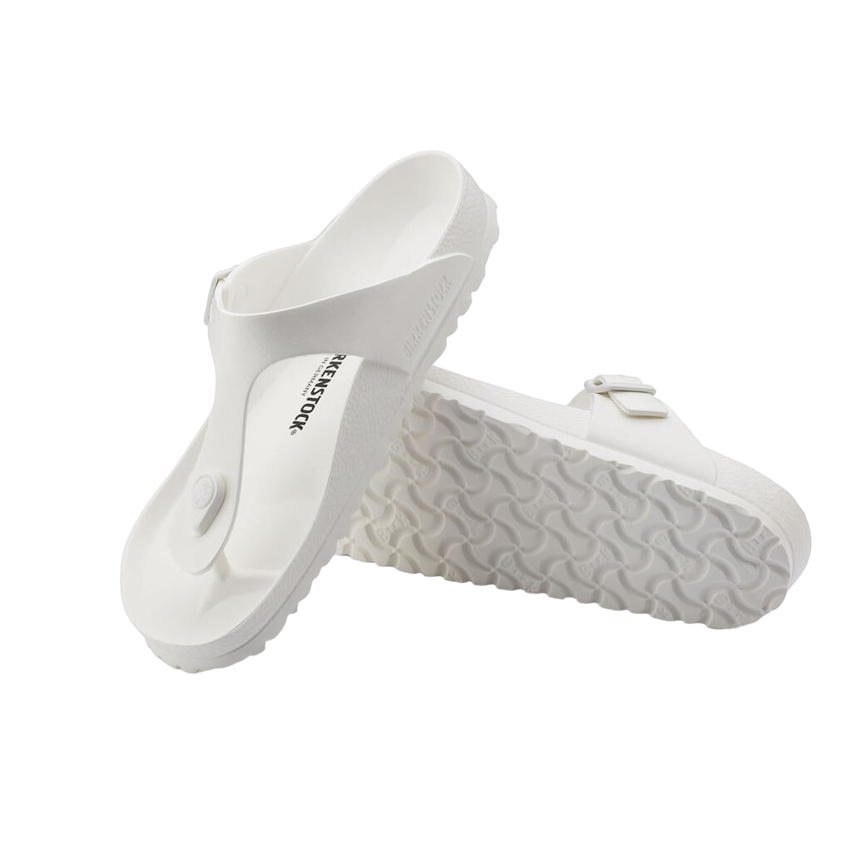 Faux leather sandals BIRKENSTOCK White