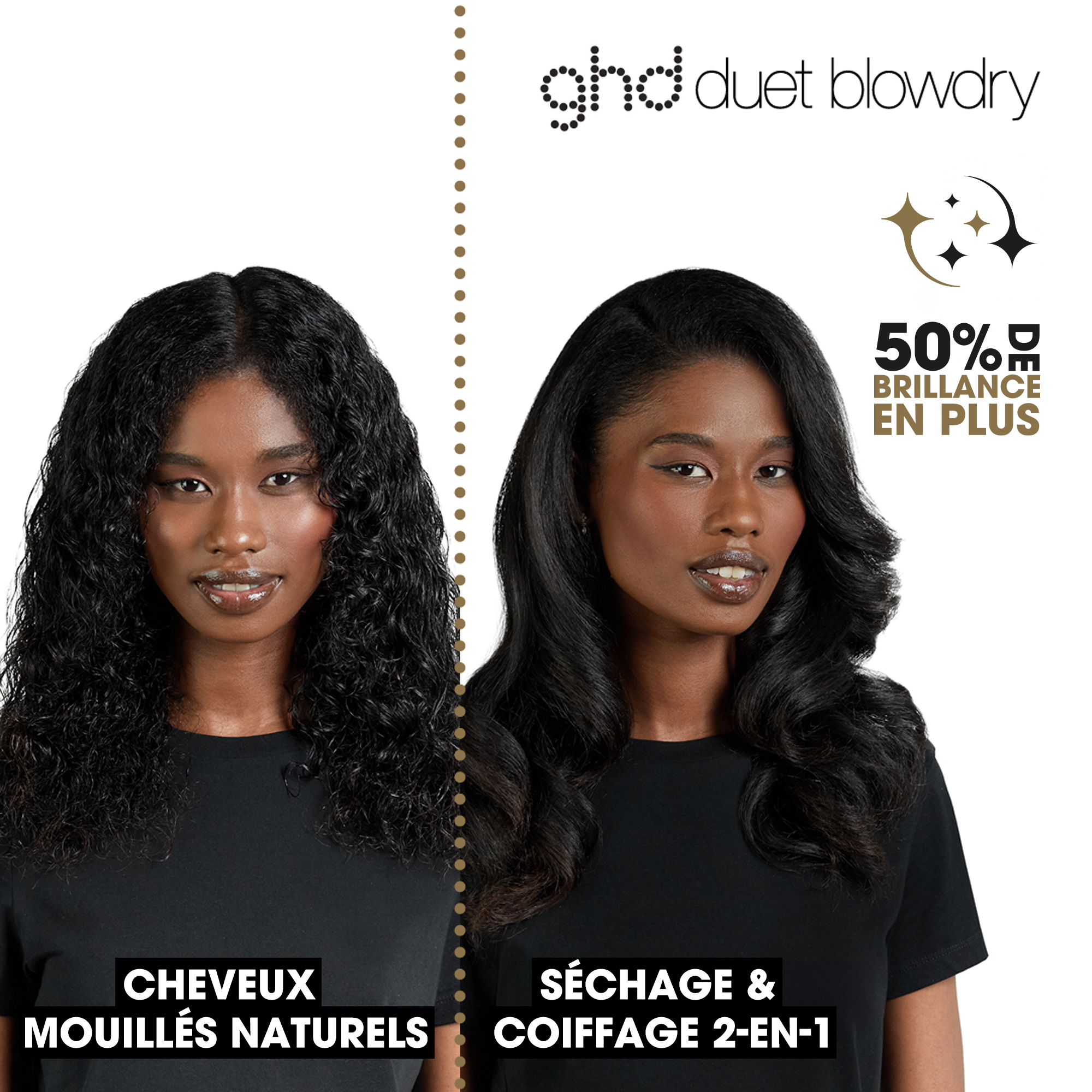 ghd Duet Blowdry 2-in-1 Styling Brush GHD Noir