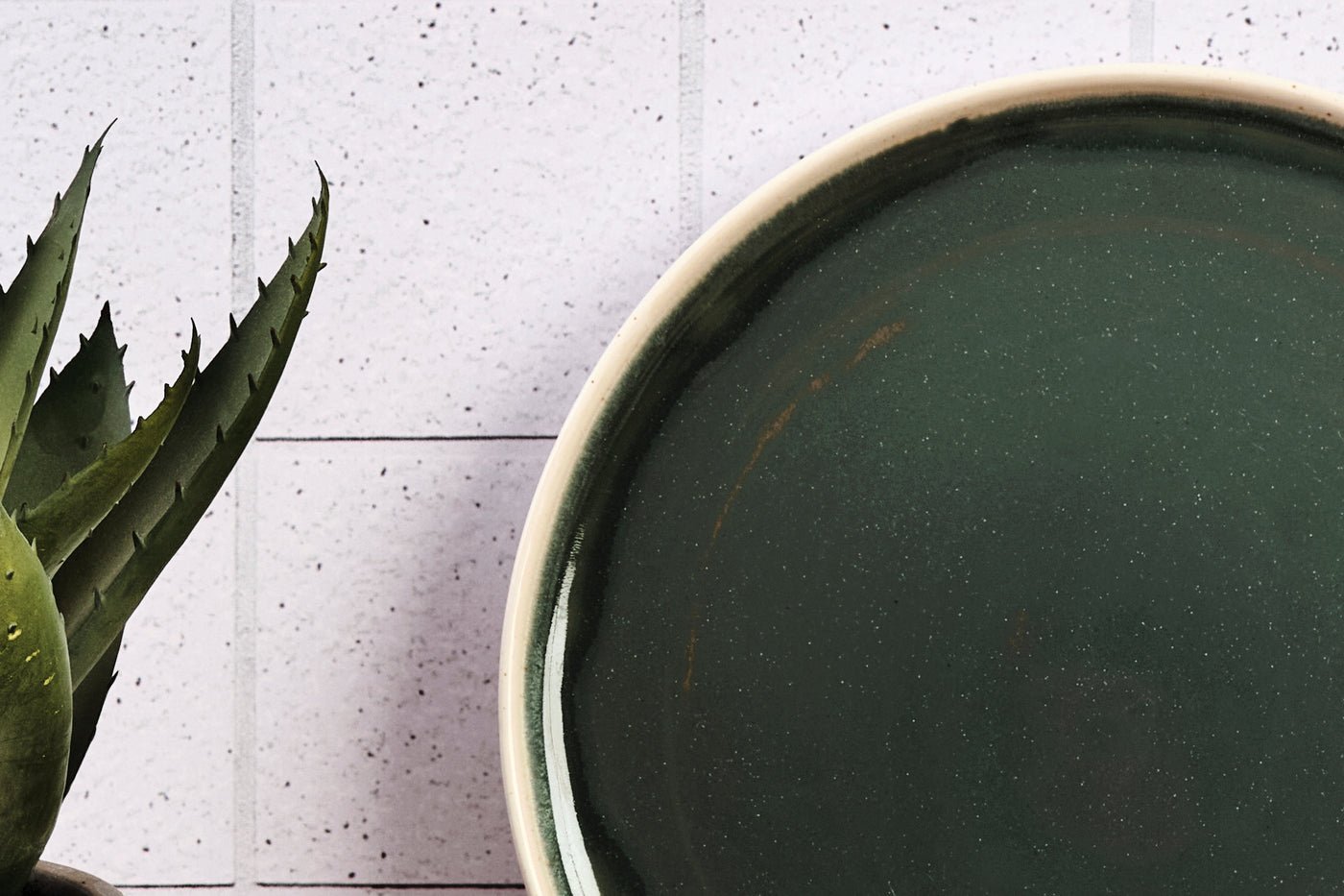 Oxygen plate ø27cm - 6 pieces - green-gray BJORN Green