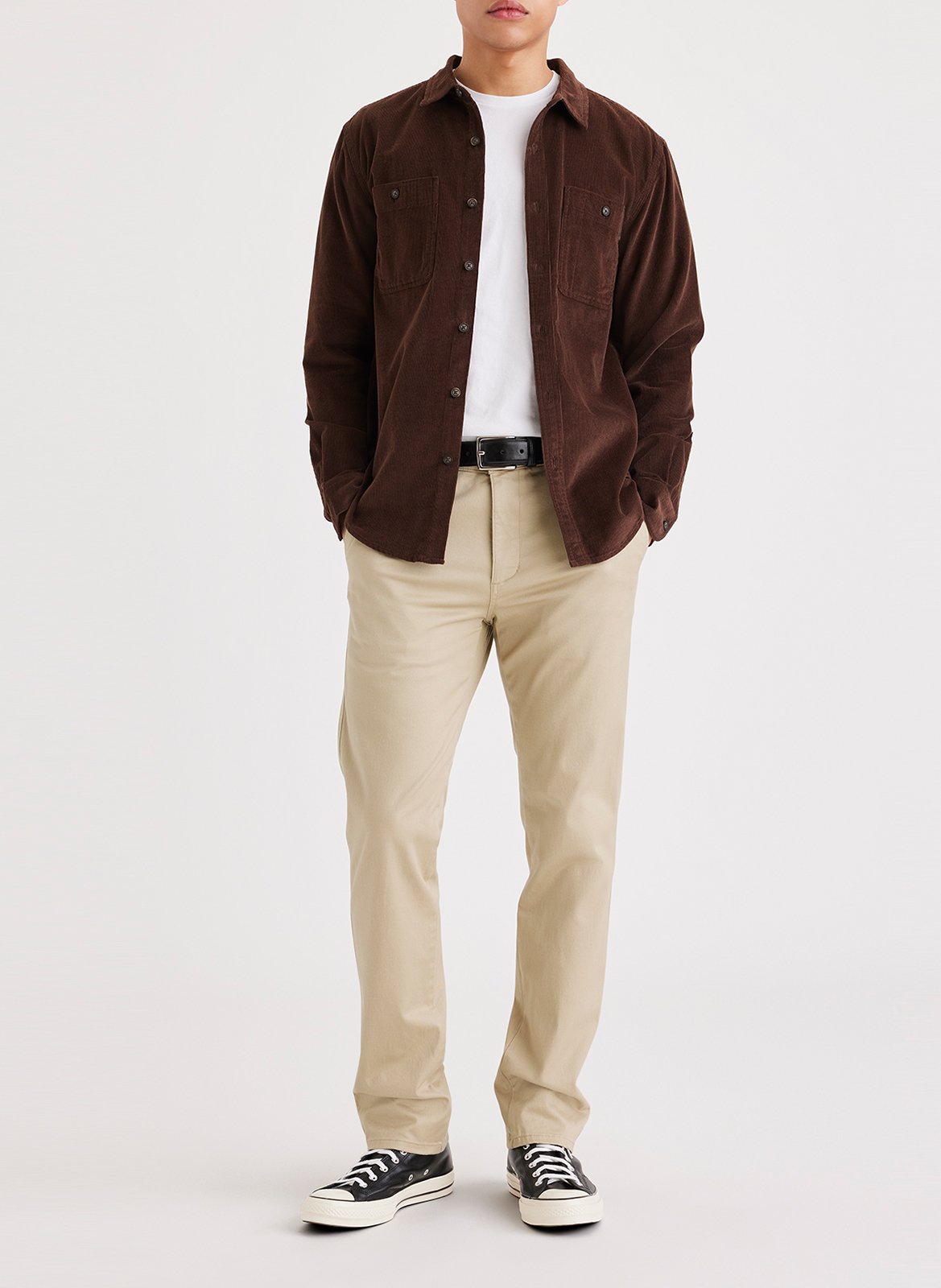 Pantalon chino slim-fit en coton stretch DOCKERS Beige