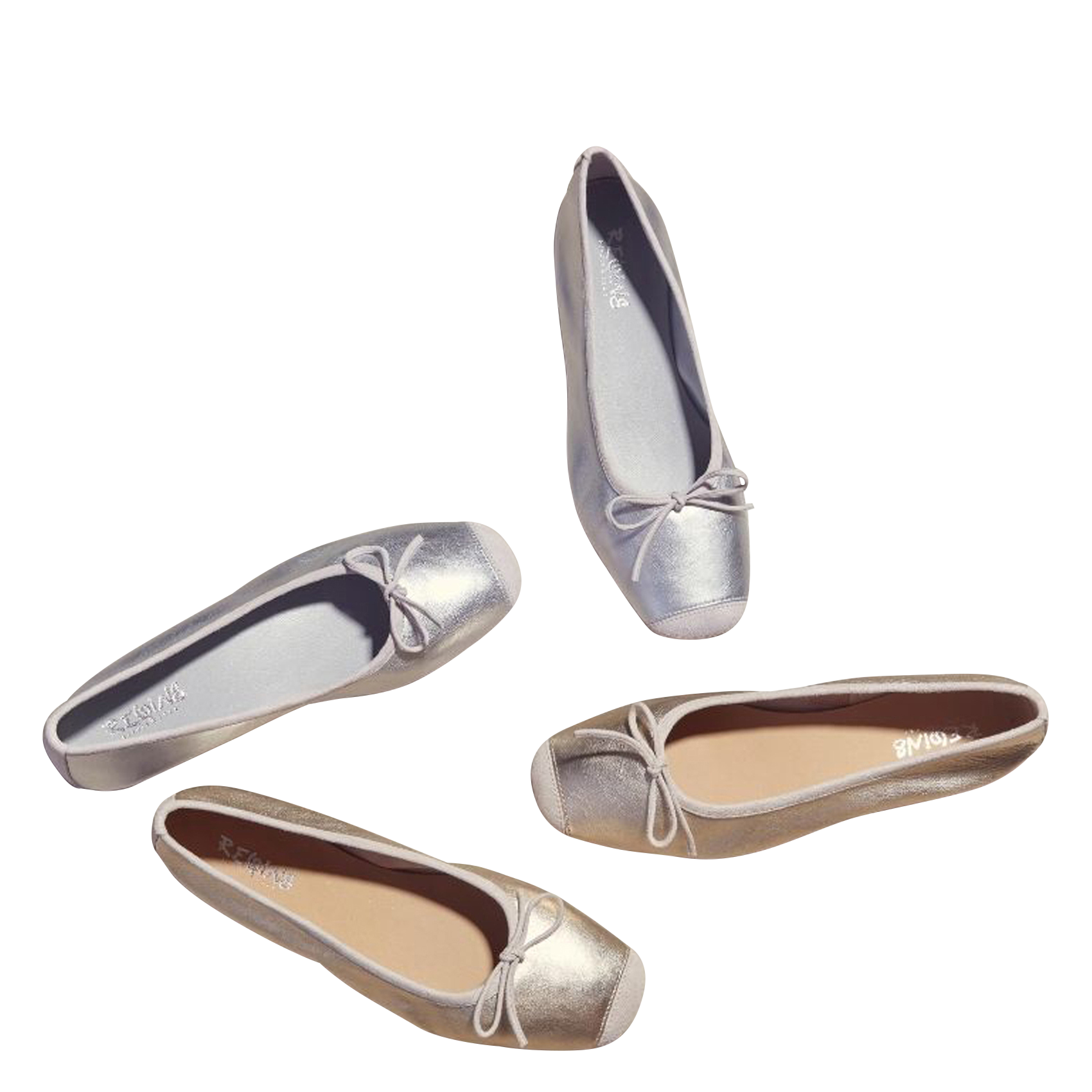 Ballet pumps REQINS Golden