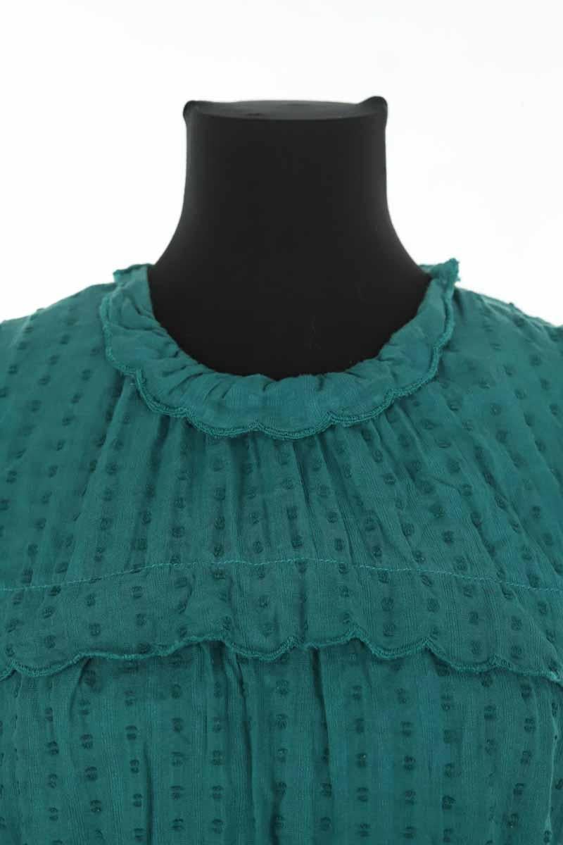 Cotton dress ISABEL MARANT ÉTOILE - SECONDE MAIN Green