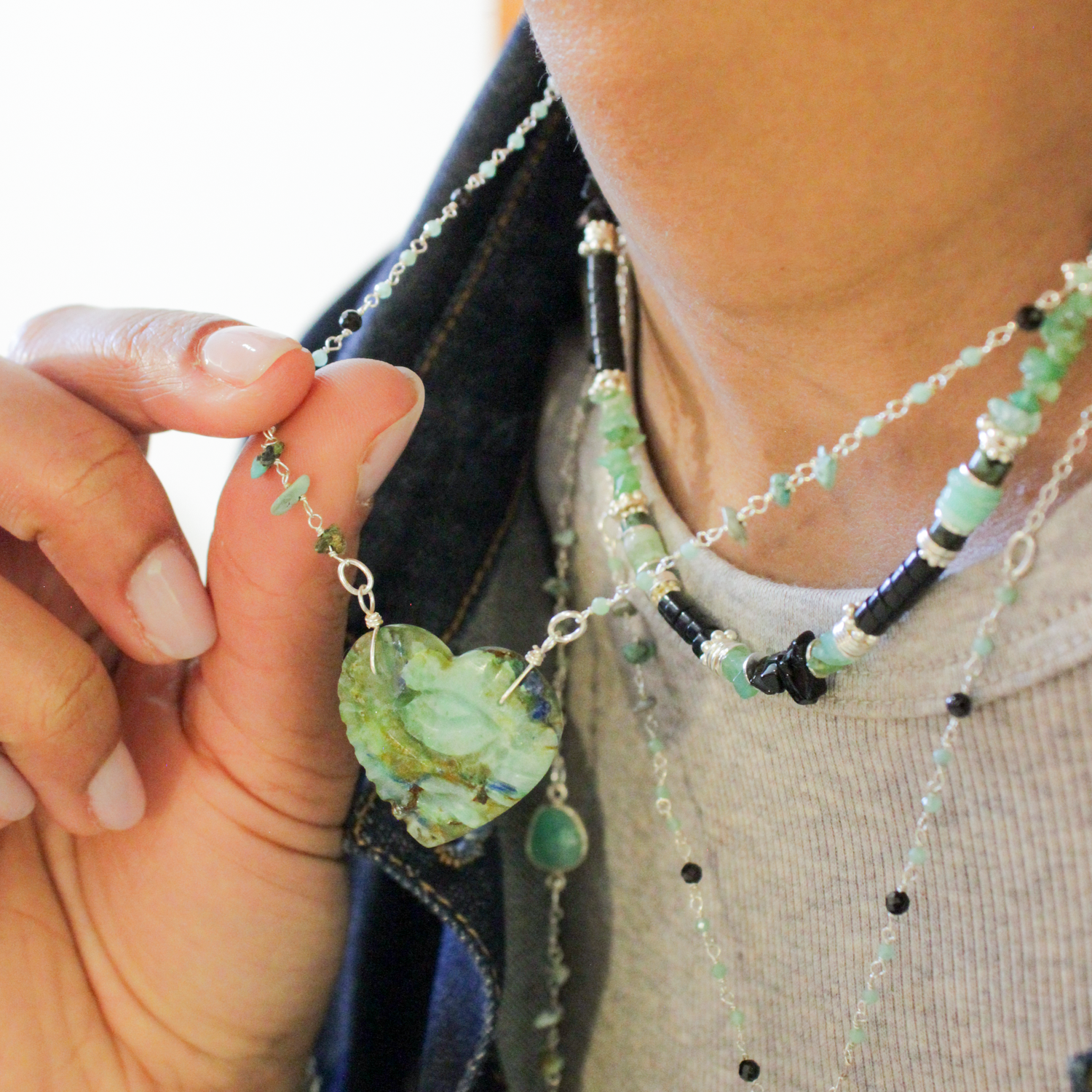 Collier cœur - louise L'ATELIER DES DAMES Argent