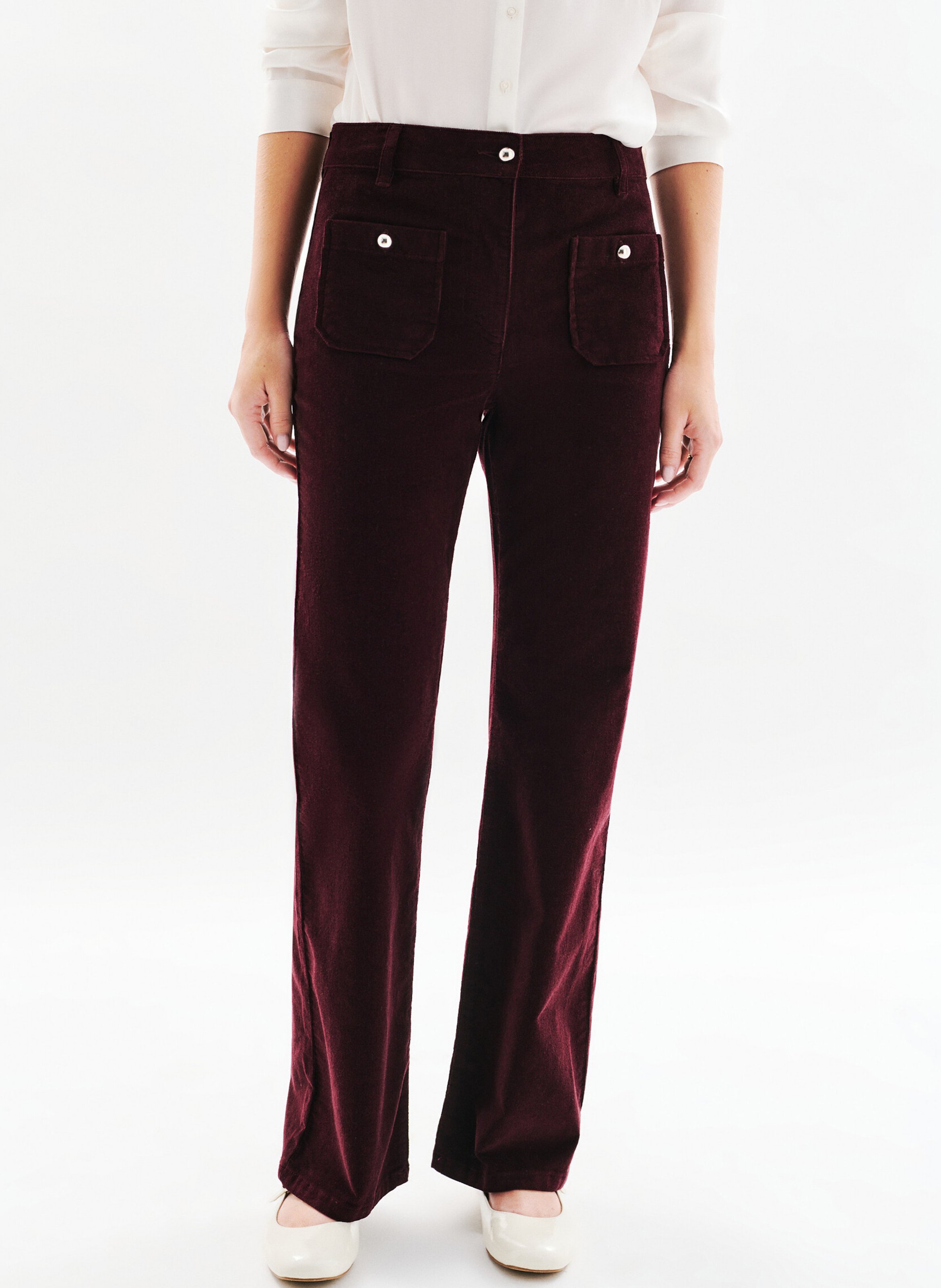 Bootcut velvet pants CAROLL