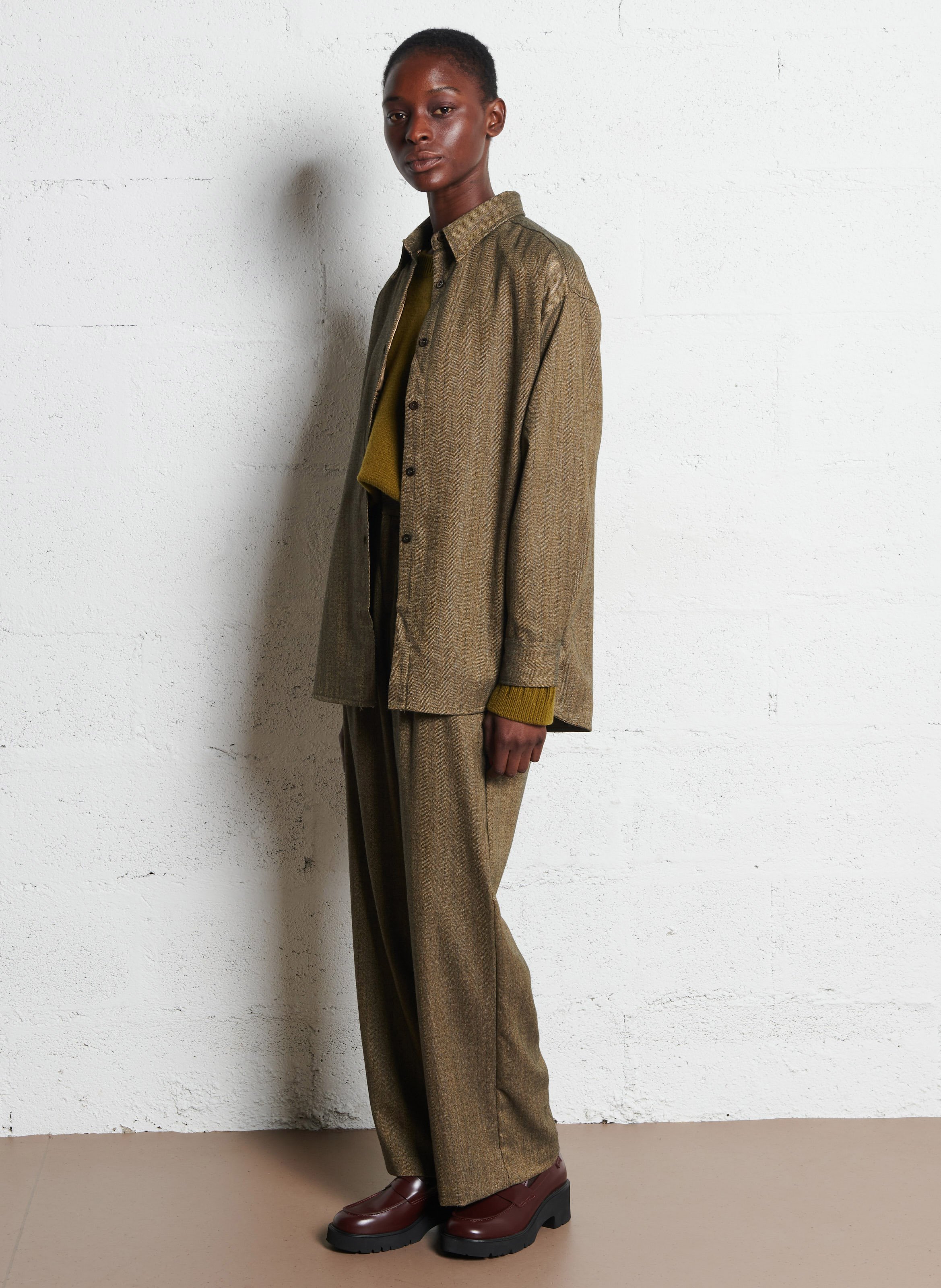 Chemise oversize col classique  SEE U SOON Beige