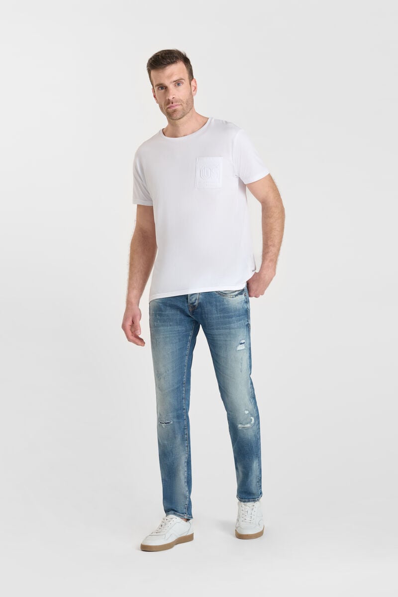 Slim stretch jeans, length 34 LE TEMPS DES CERISES Blue