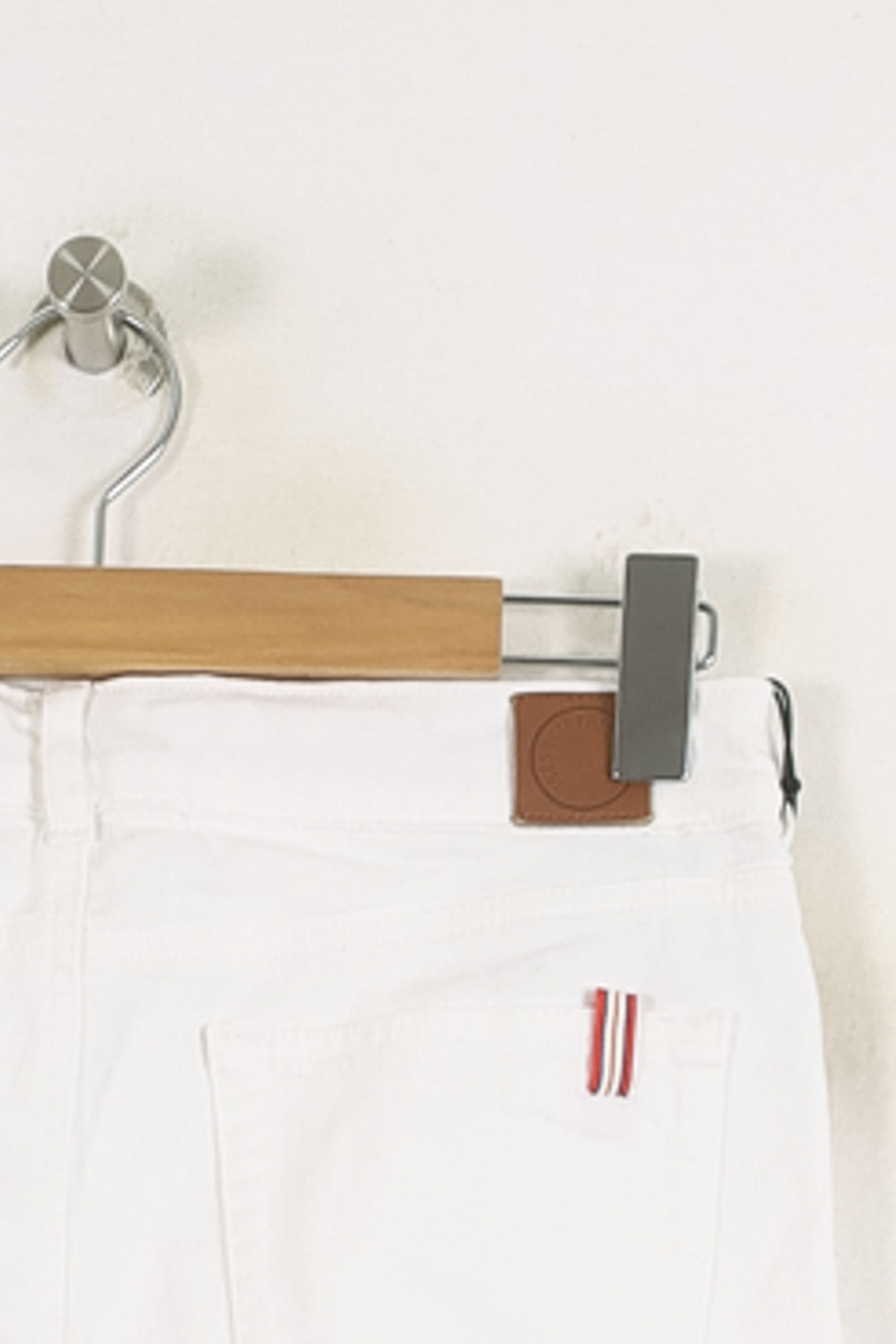 Cropped slim jeans with studs INES DE LA FRESSANGE - Seconde main White