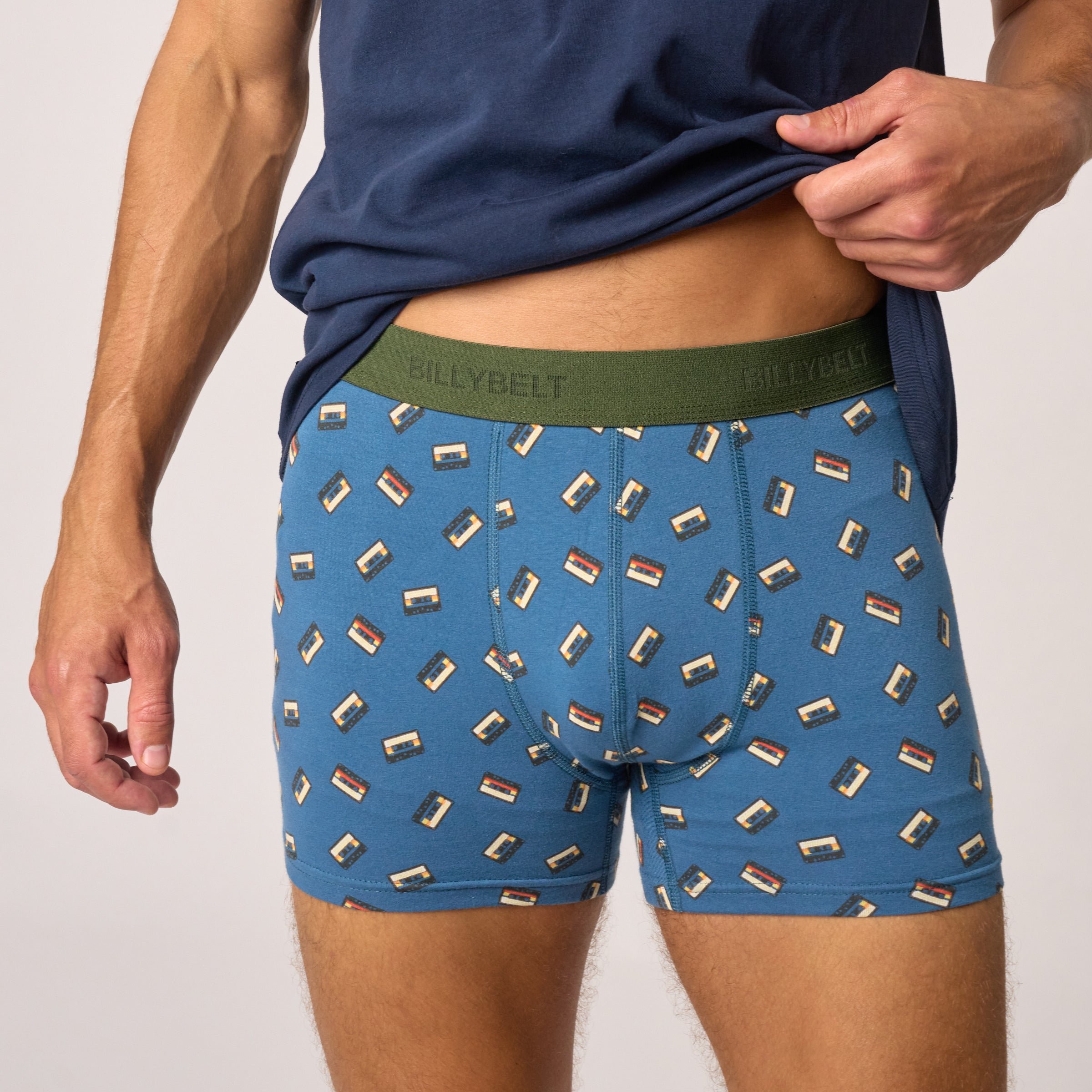 Organic cotton boxers BILLYBELT Blue