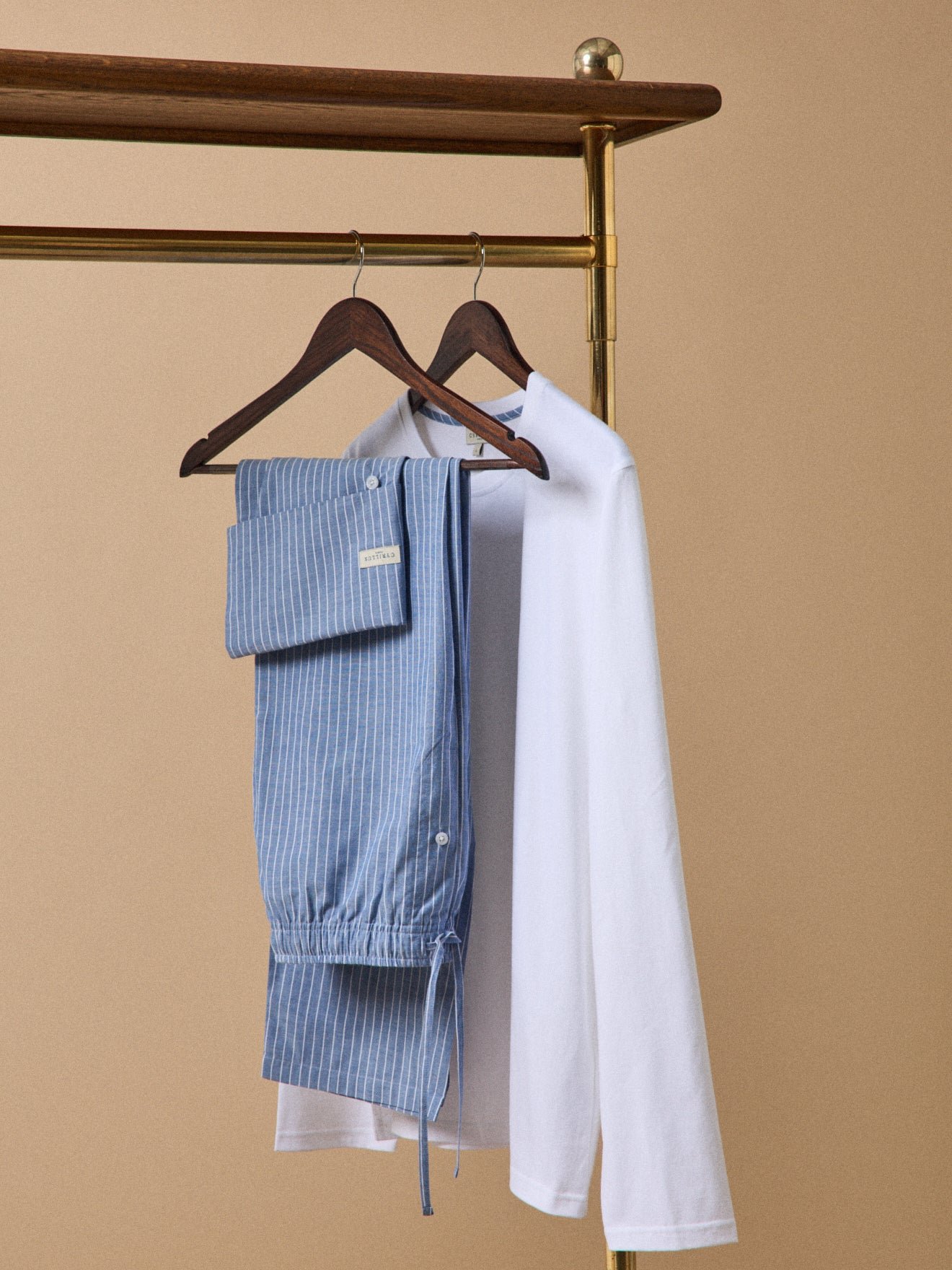 Two-material pajamas CYRILLUS Blue