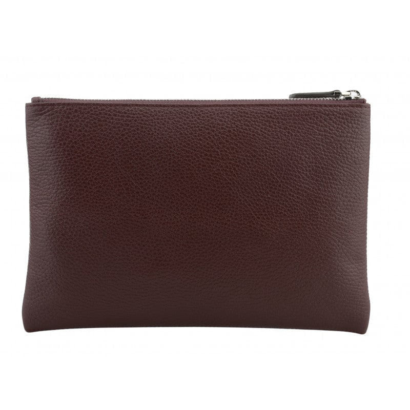 Calfskin leather shoulder bag Red