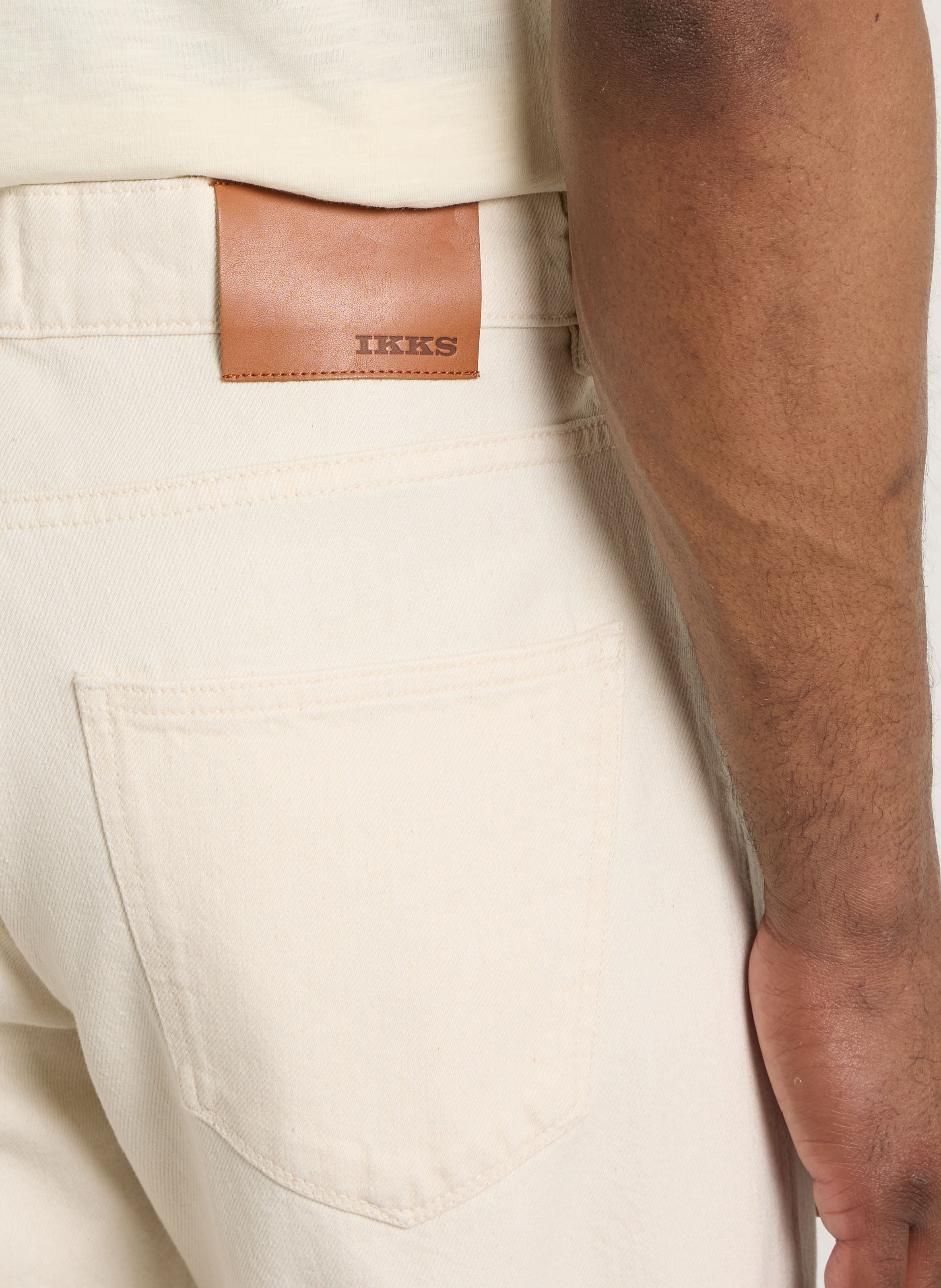 Rechte jeans - katoenblend IKKS Wit