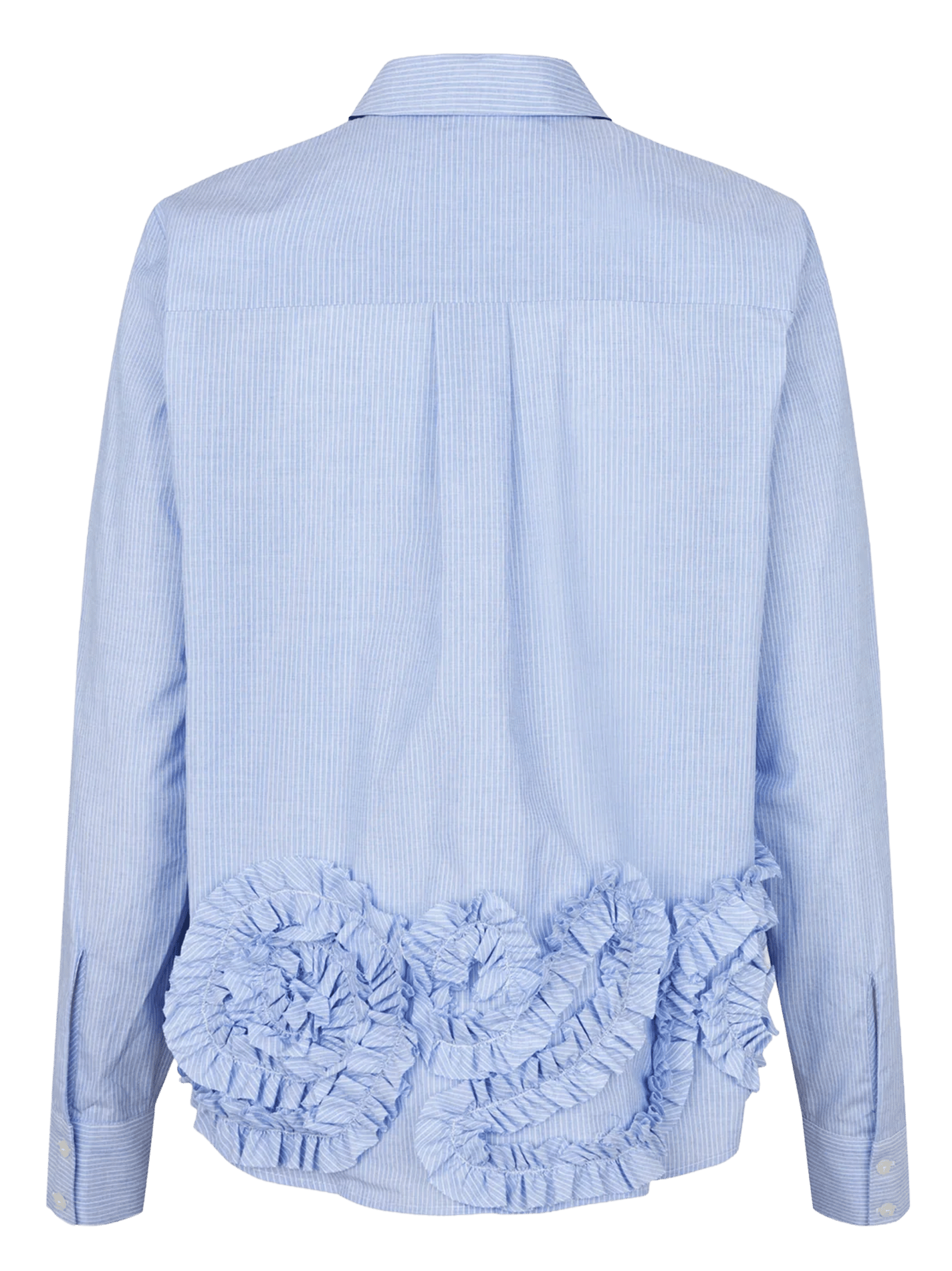 Weites Hemd mit Bio-Baumwollstreifen BAUM UND PFERDGARTEN Blau