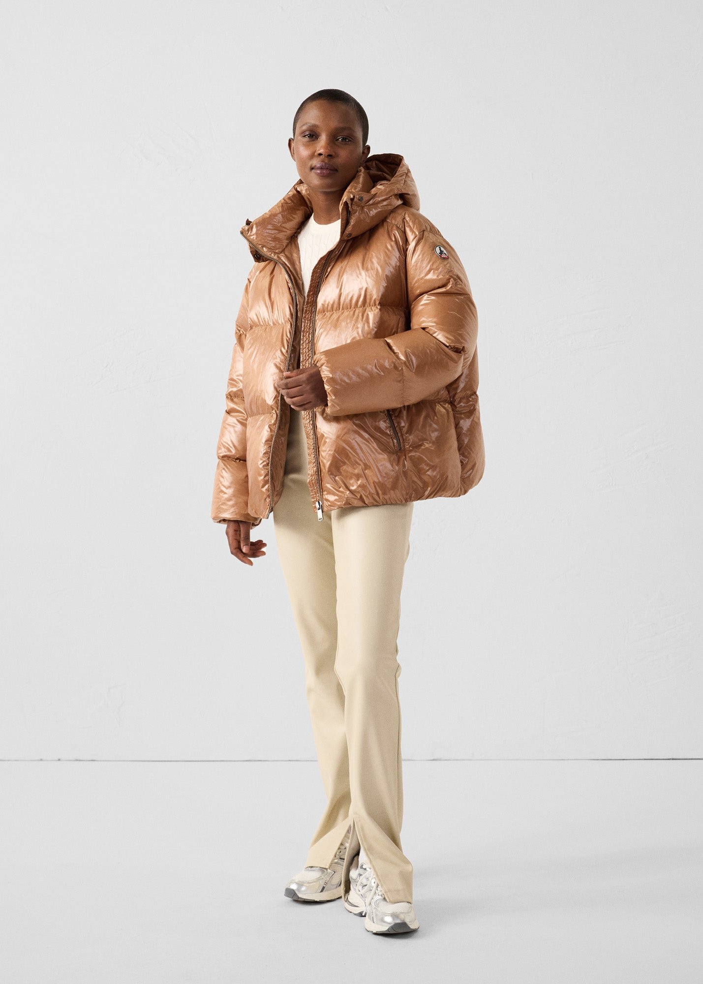 Doudoune grand froid puffer brillante quinn shiny JOTT Marron