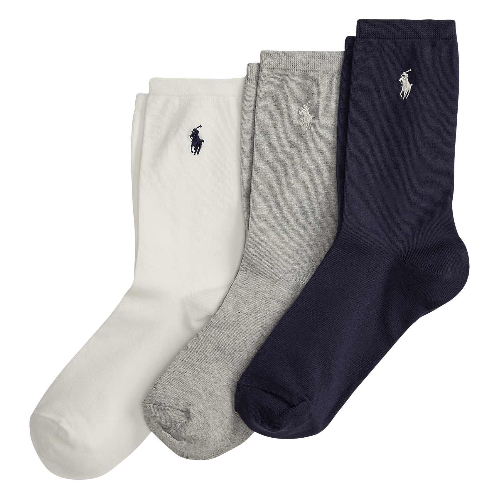 3 Paar einfarbige Socken POLO RALPH LAUREN Weiss