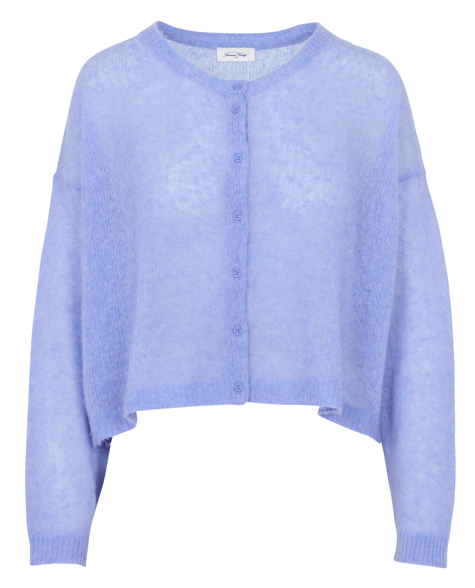 Cardigan dritto scollo tondo AMERICAN VINTAGE