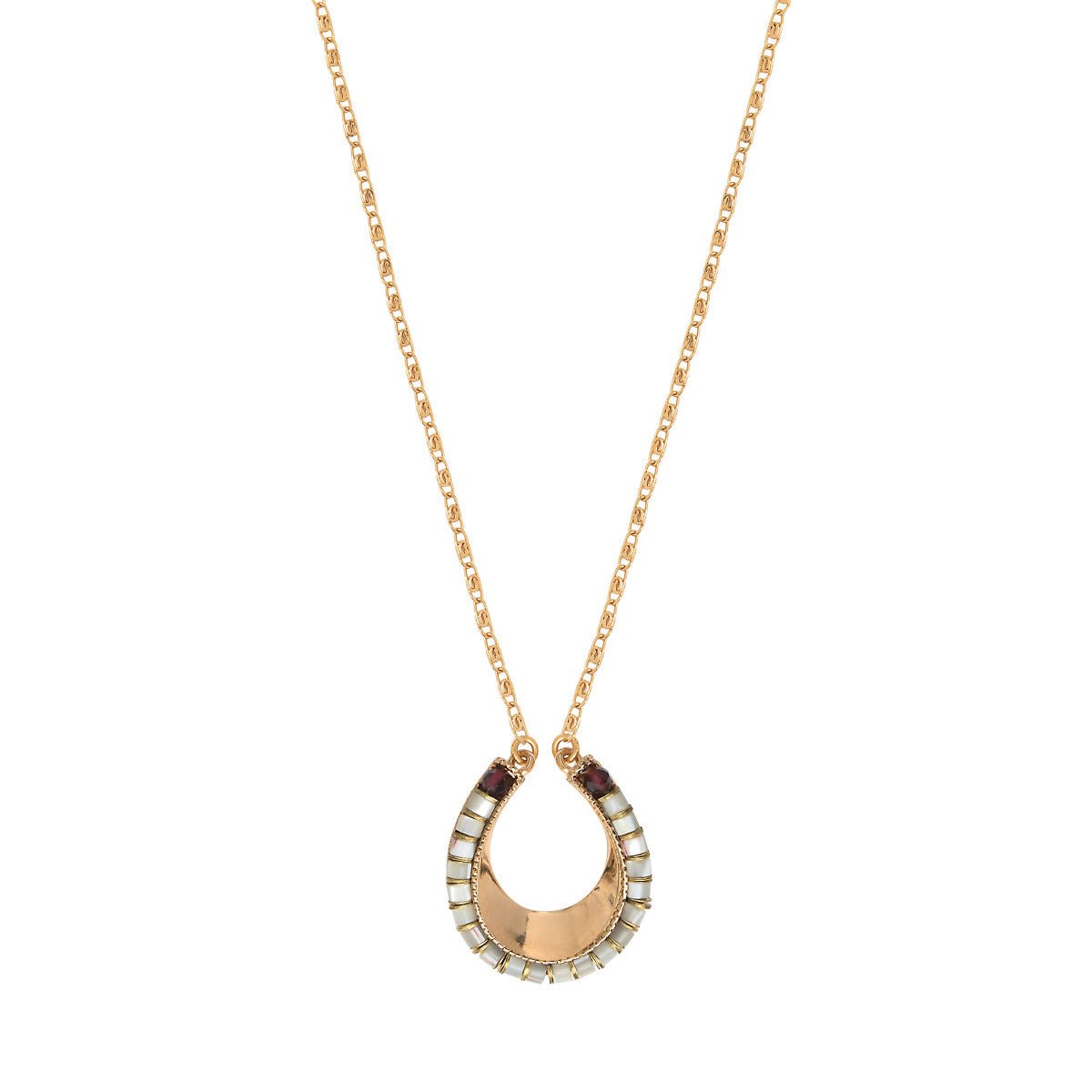 Pendant necklace SATELLITE PARIS White