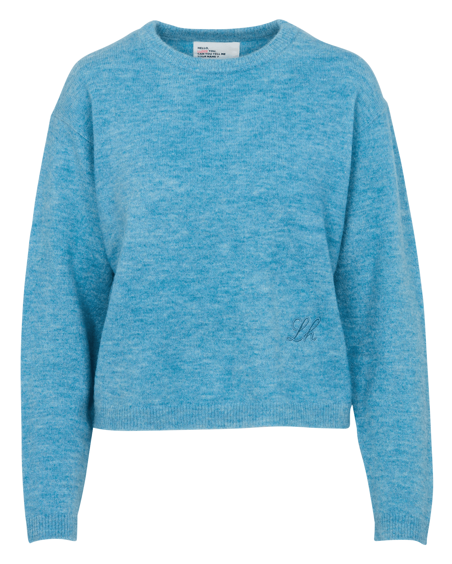 Weiter Pullover mit Rundhalsausschnitt LEON & HARPER Blau