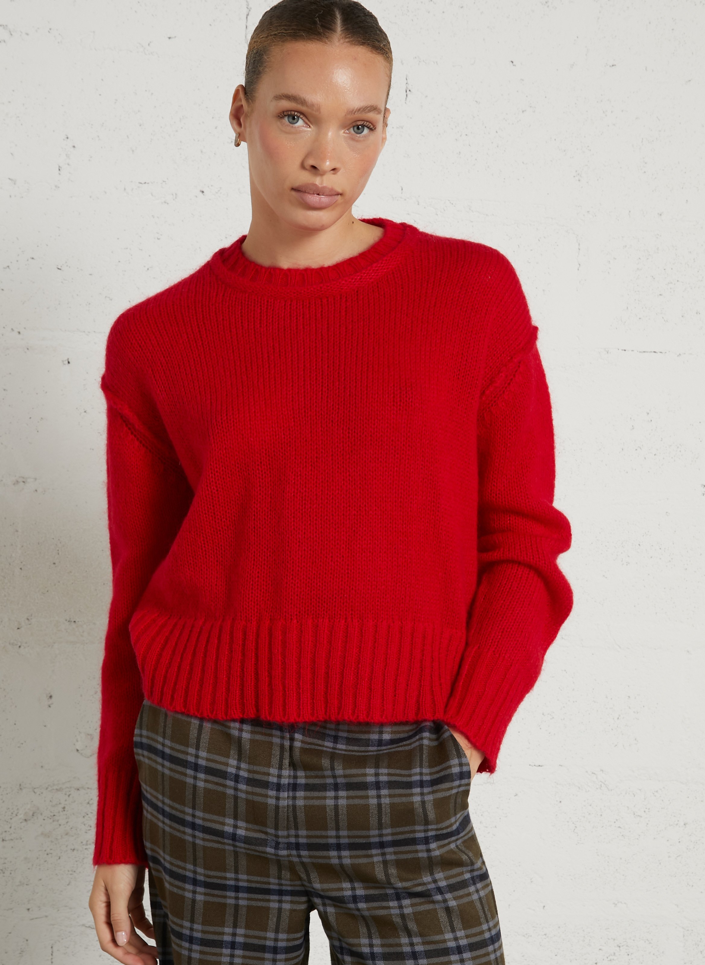 Pull col rond en laine mélangée BELLA JONES