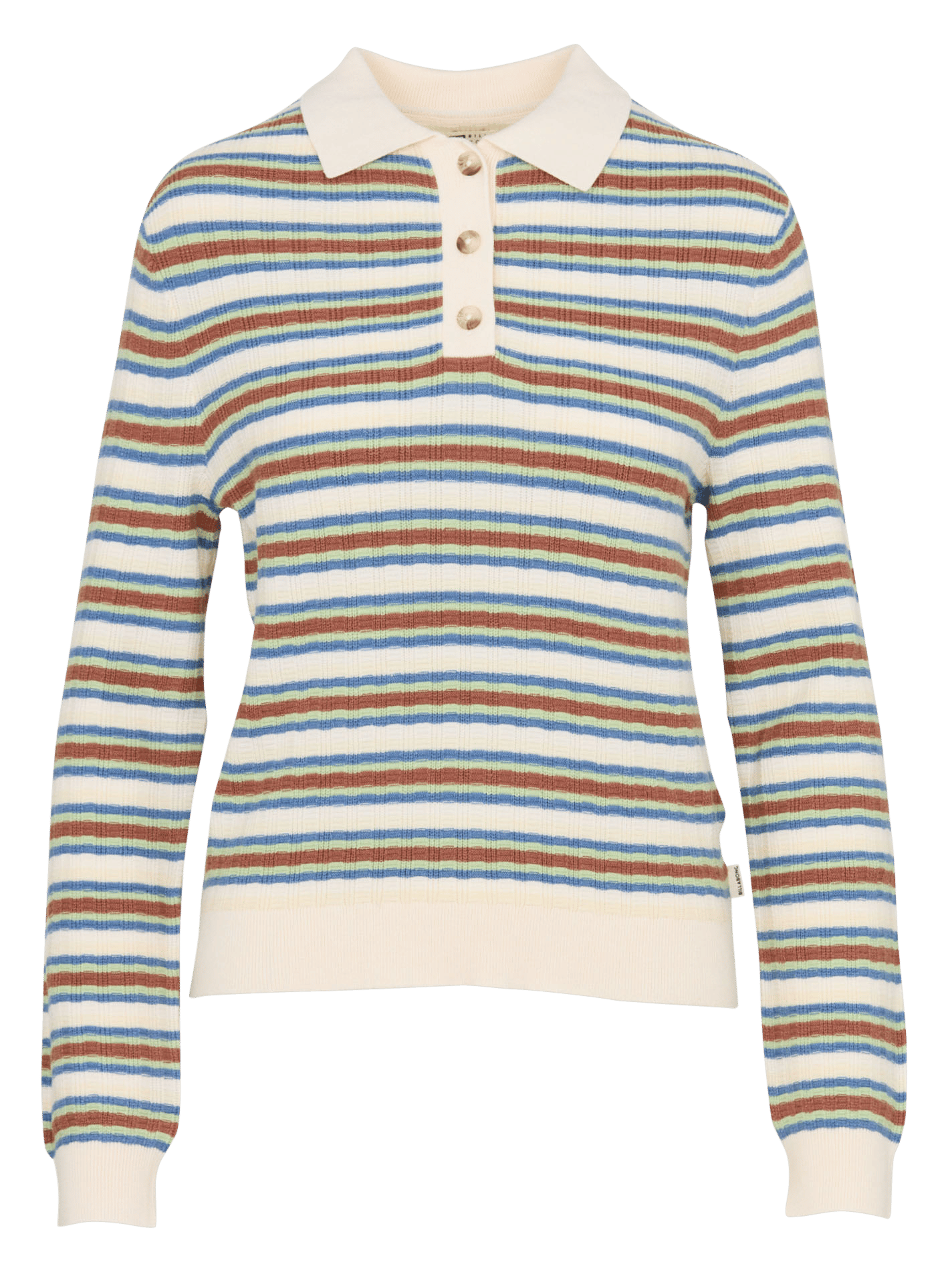 Gestreifter Strick-Polopullover BILLABONG Beige