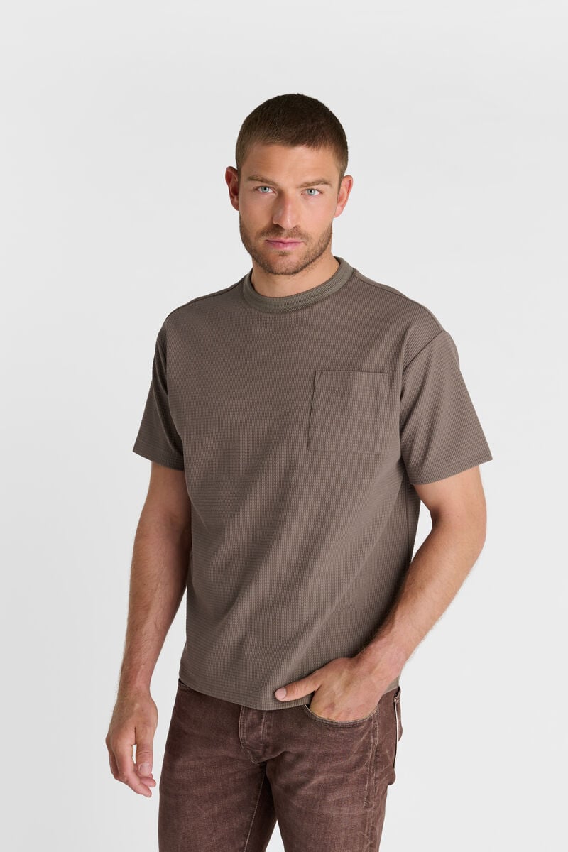 Round-neck T-shirt LE TEMPS DES CERISES Brown