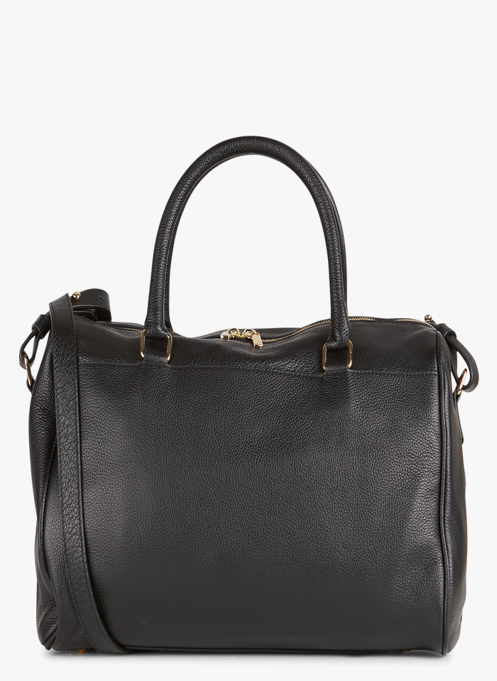 Grained Leather Shoulder Bag Noir Gerard Darel - Women | Place des ...
