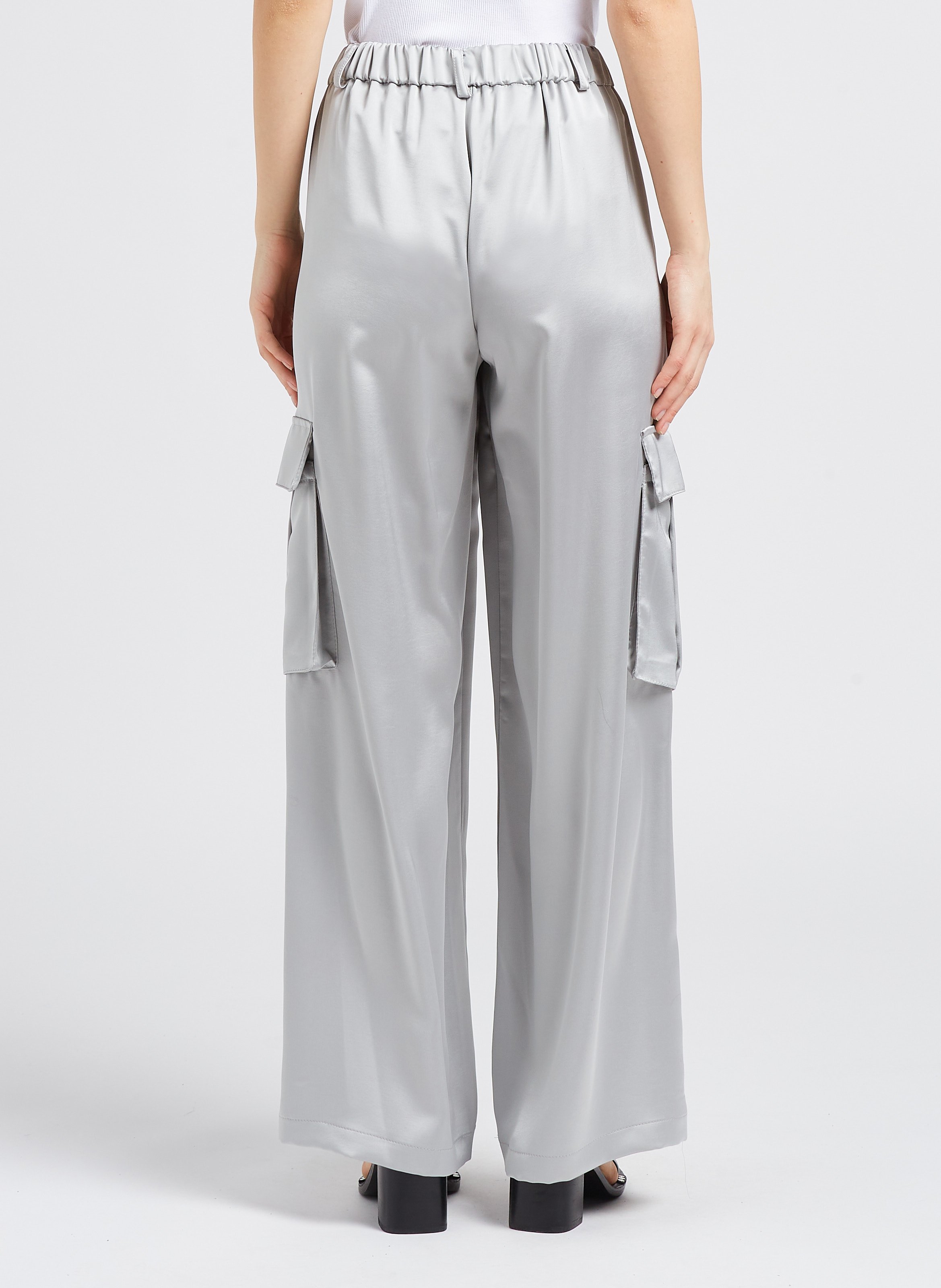 Pantalon cargo ample IMPERIAL Blanc